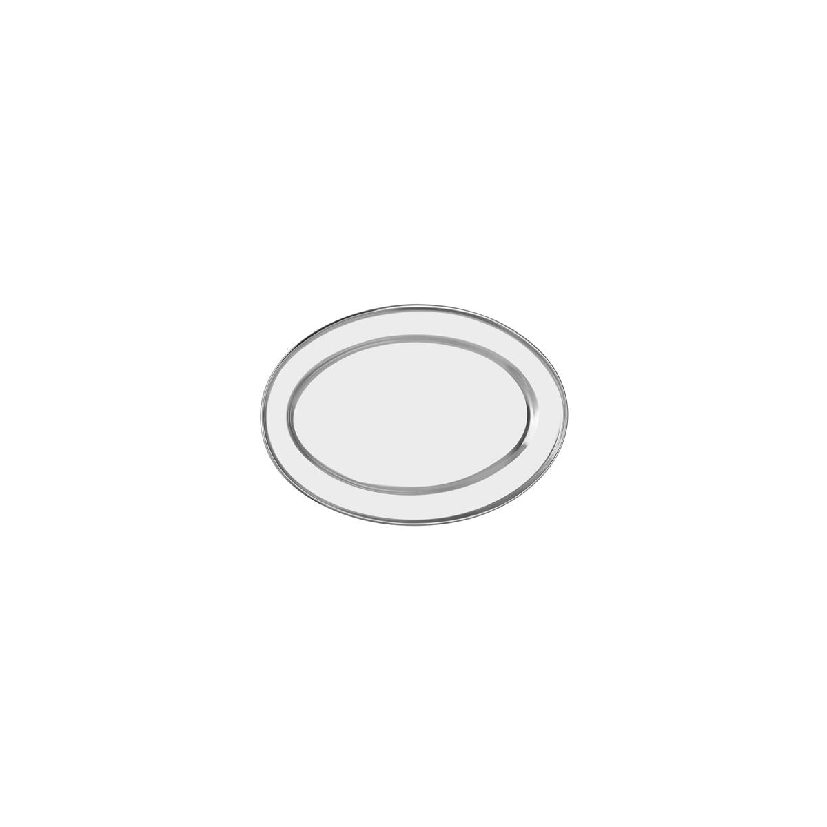 70710 - Chef Inox Oval Platter Rolled Edge S S (Sold in sets of 12)