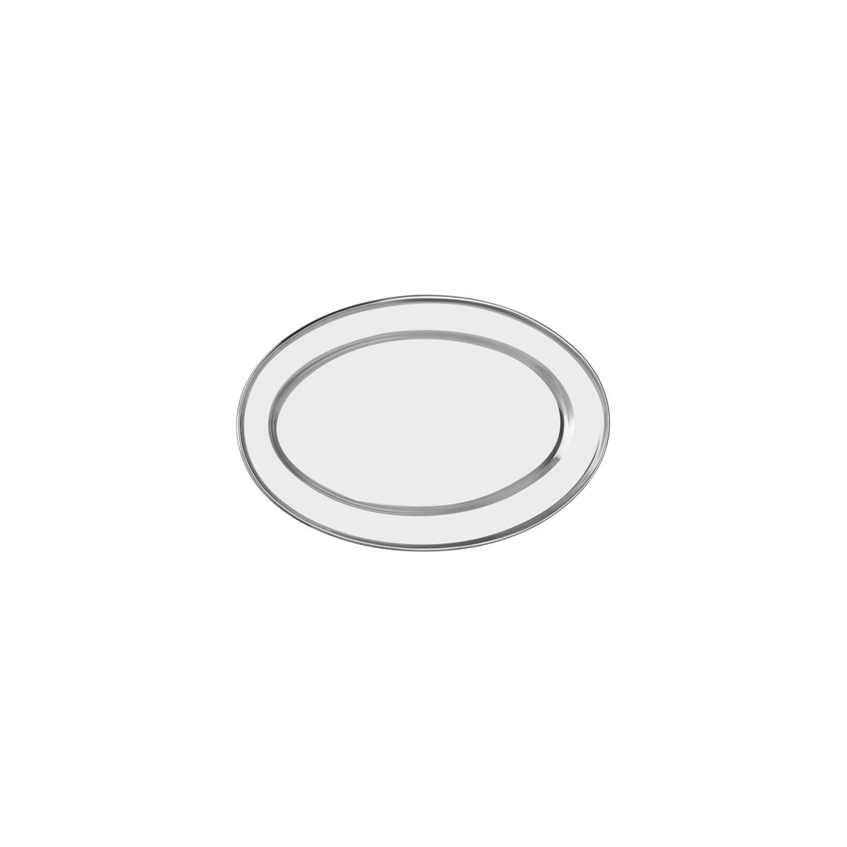 70710 - Chef Inox Oval Platter Rolled Edge S S (Sold in sets of 12) - Image 2