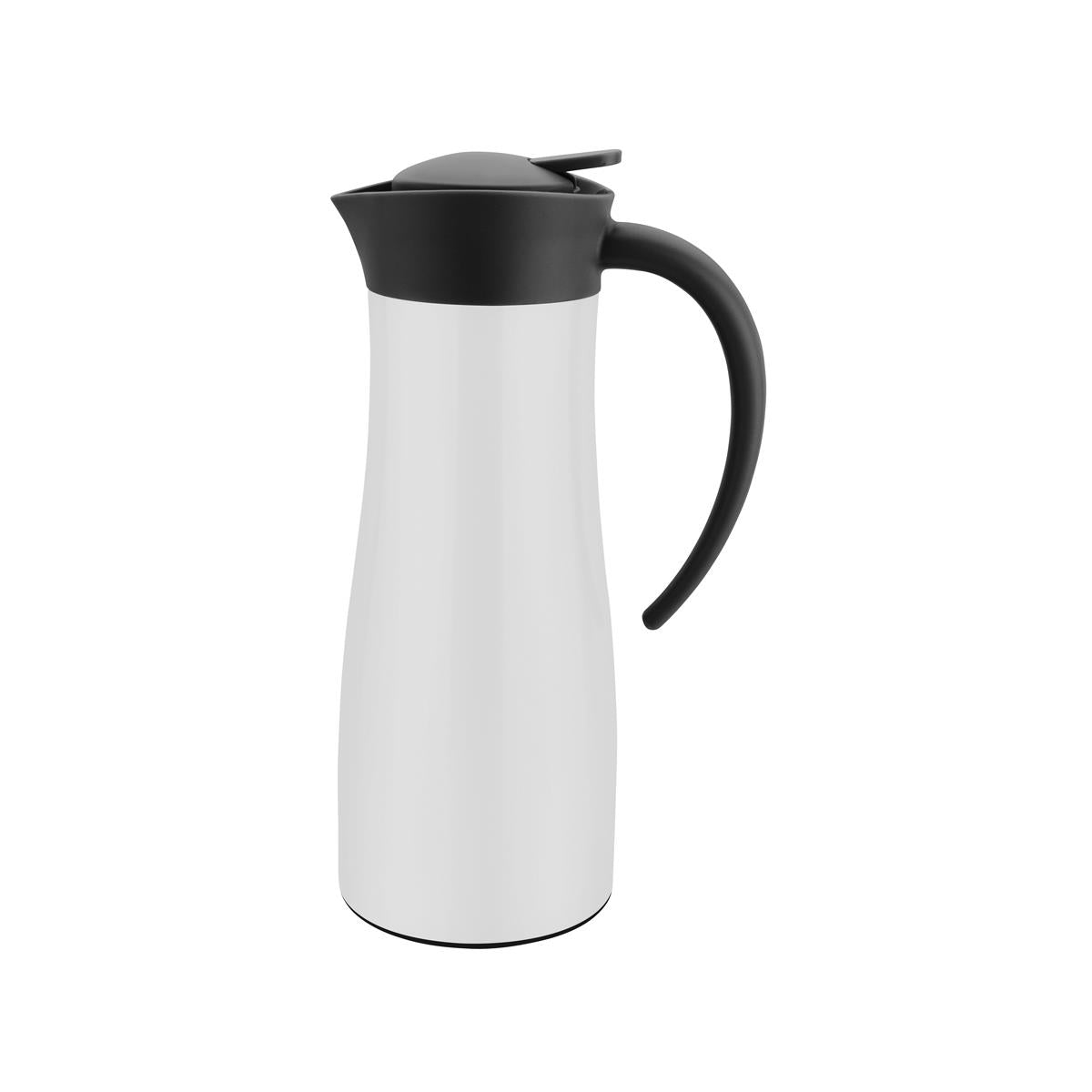 71211 - Chef Inox Sleek Jug Vacuum Push Button Whi 300mm 1.5L