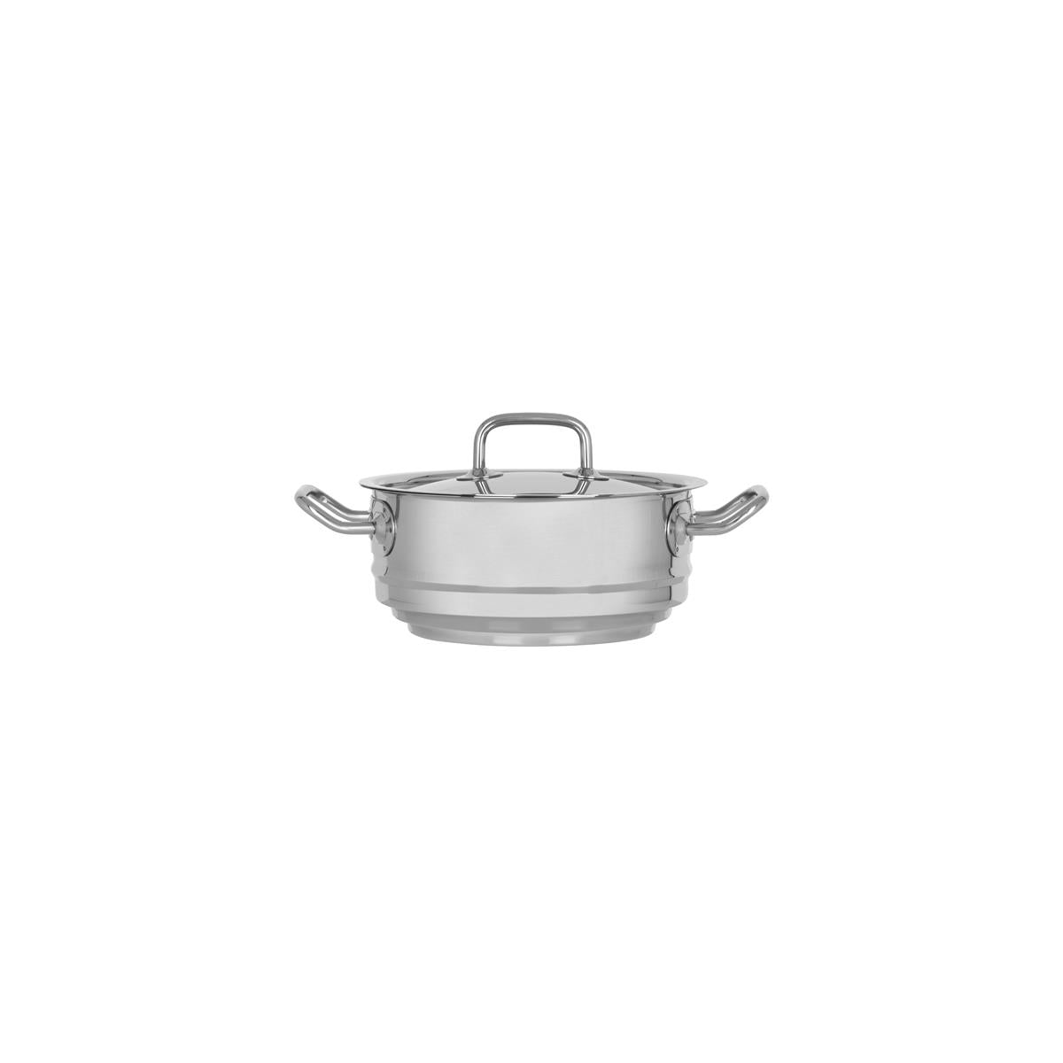 73261 - Chef Inox Professional Multifit Steamer W/Lid 18/10 200x95mm