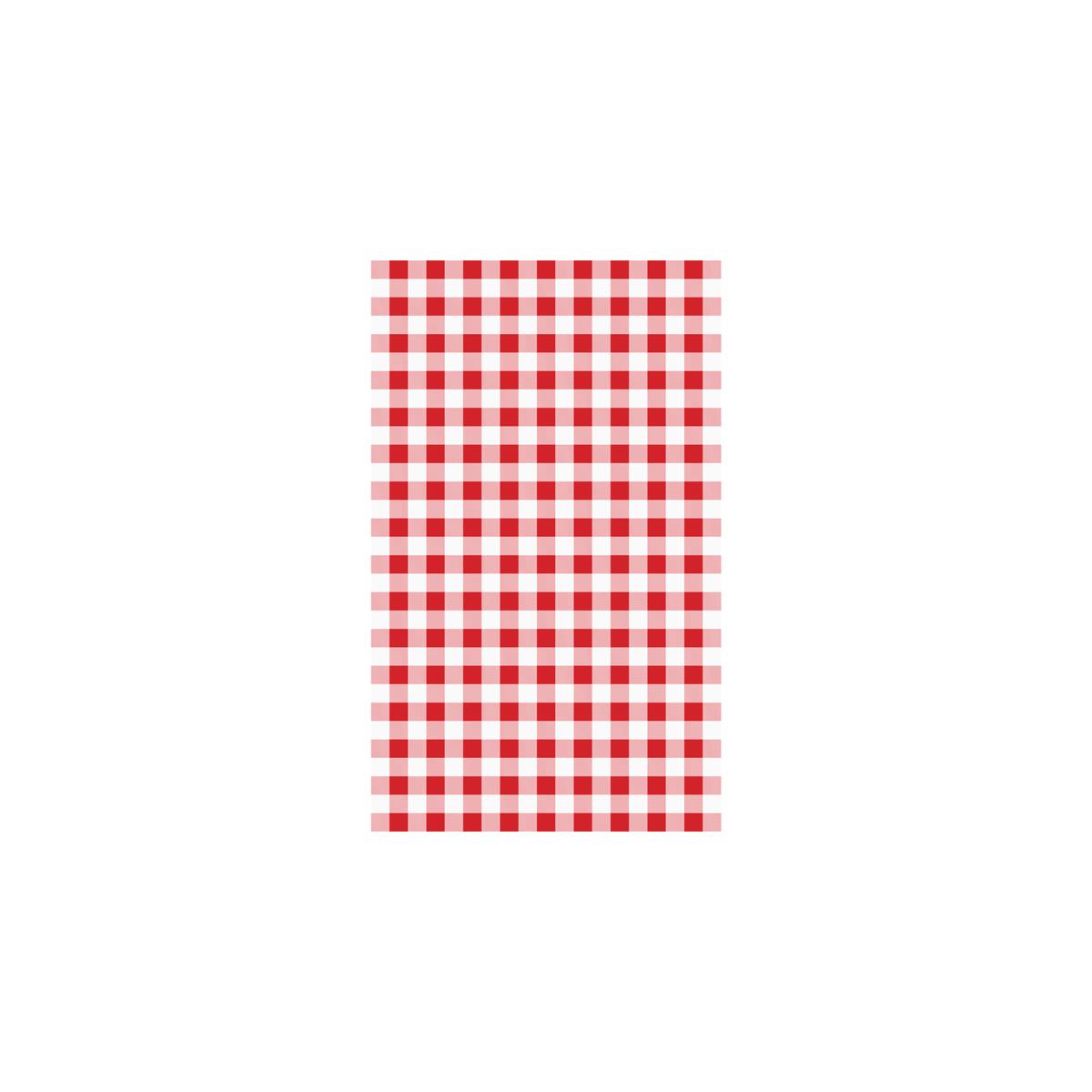 74204 - Chef Inox Greaseproof Paper Gingham Red 200Sht 190X310Mm