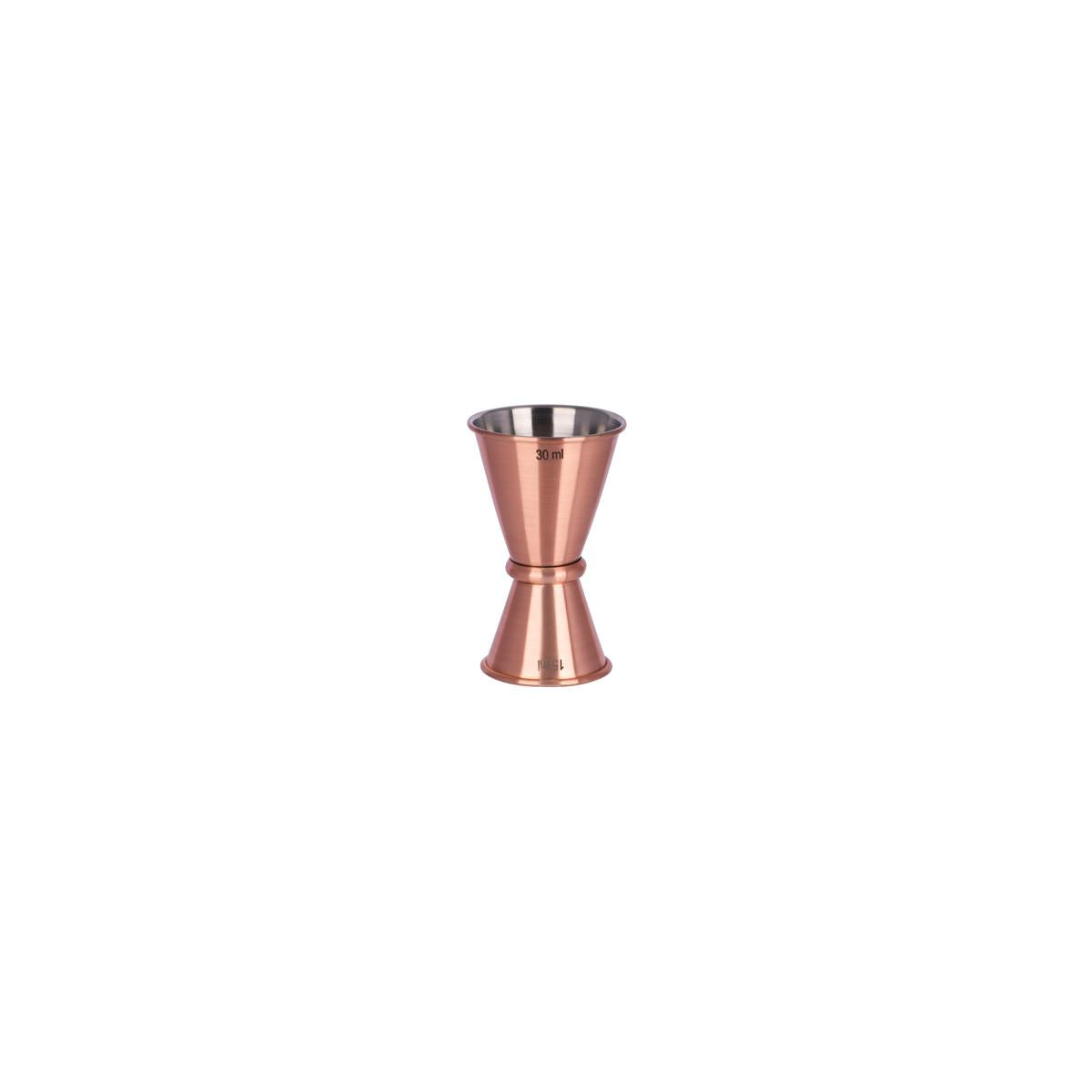 Chef Inox Japanese Jigger Rolled Edges Copper Plated