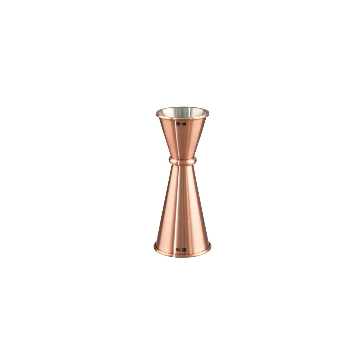Chef Inox Japanese Jigger Rolled Edges Copper Plated