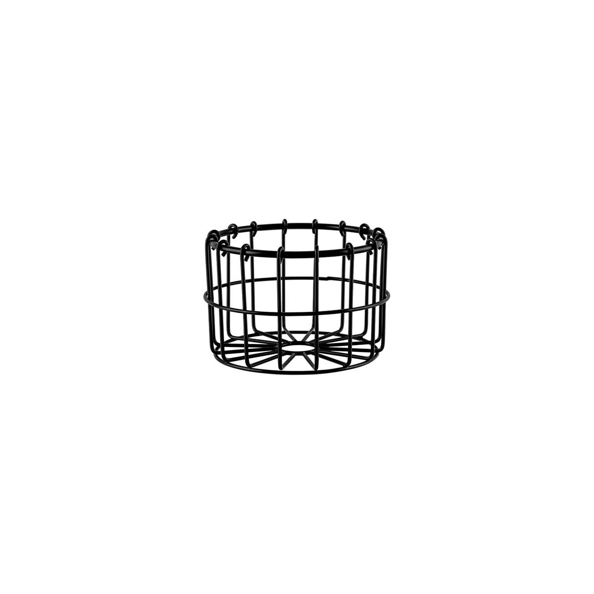 78747 - Chef Inox Coney Is Round Wire Basket Patina Blk