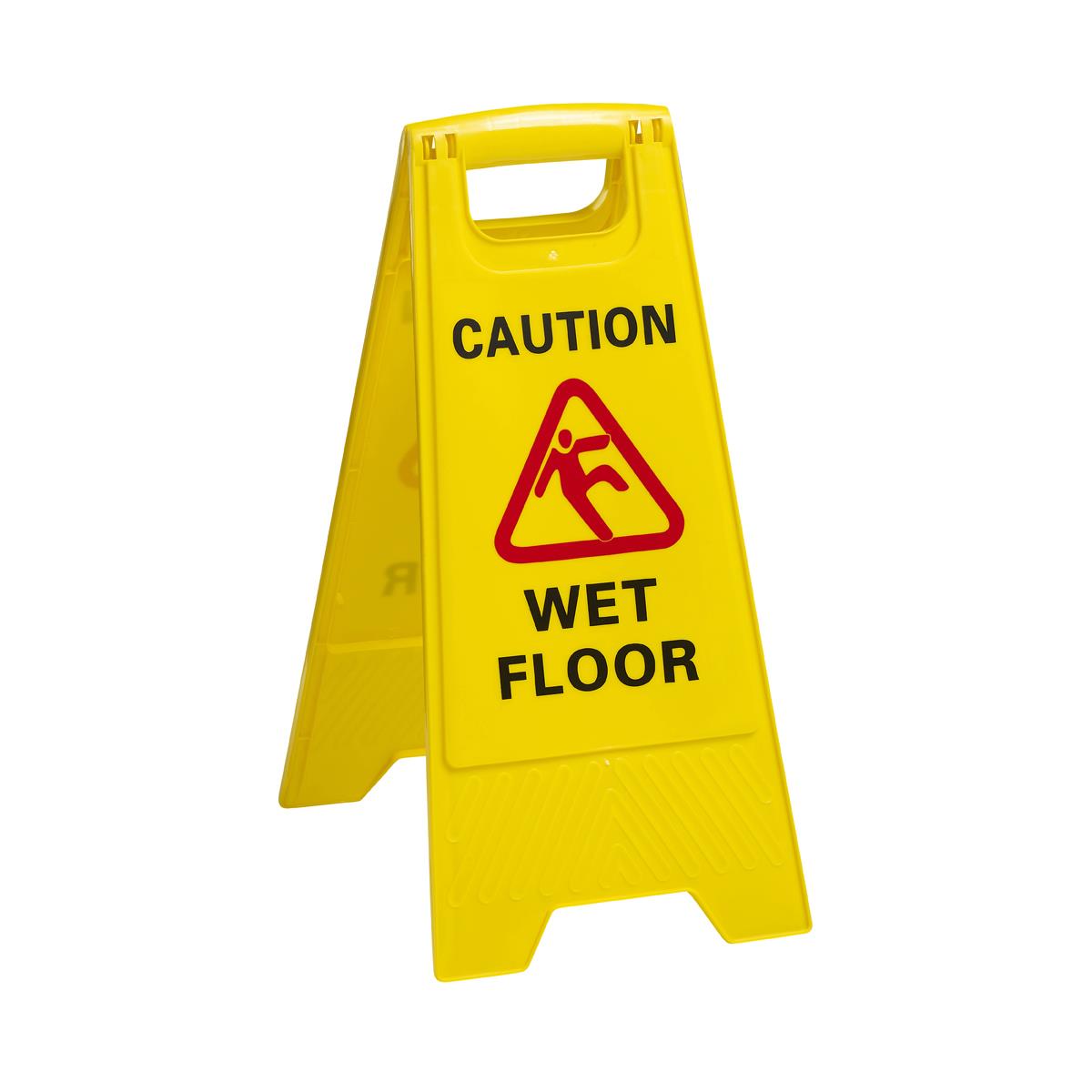 81340 - Chef Inox A Frame Wet Floor Caution Yellow (Sold in sets of 10)