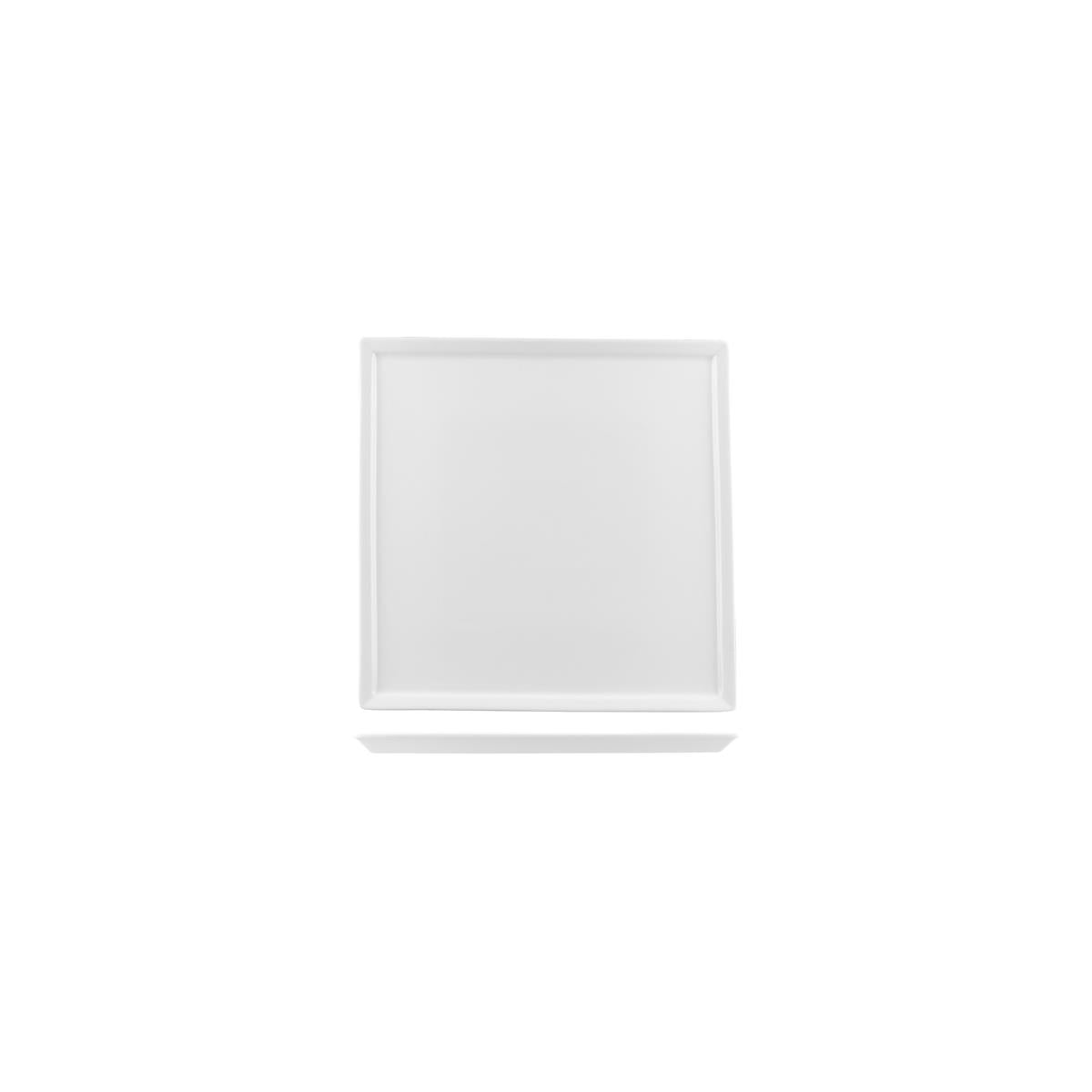 94820 - White Album Square Plate (Sold in sets of 72)