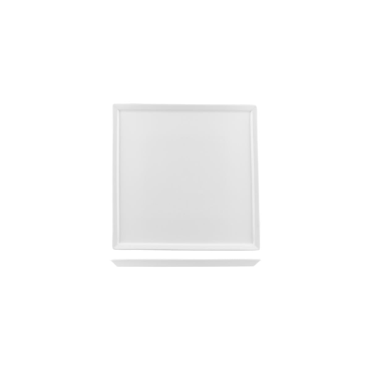 94820 - White Album Square Plate (Sold in sets of 72) - Image 2