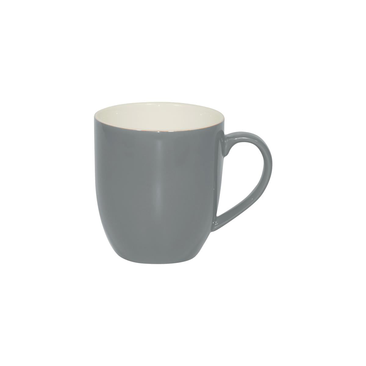 Brew-French Grey/White Mug 380ml (Sold in sets of 6)