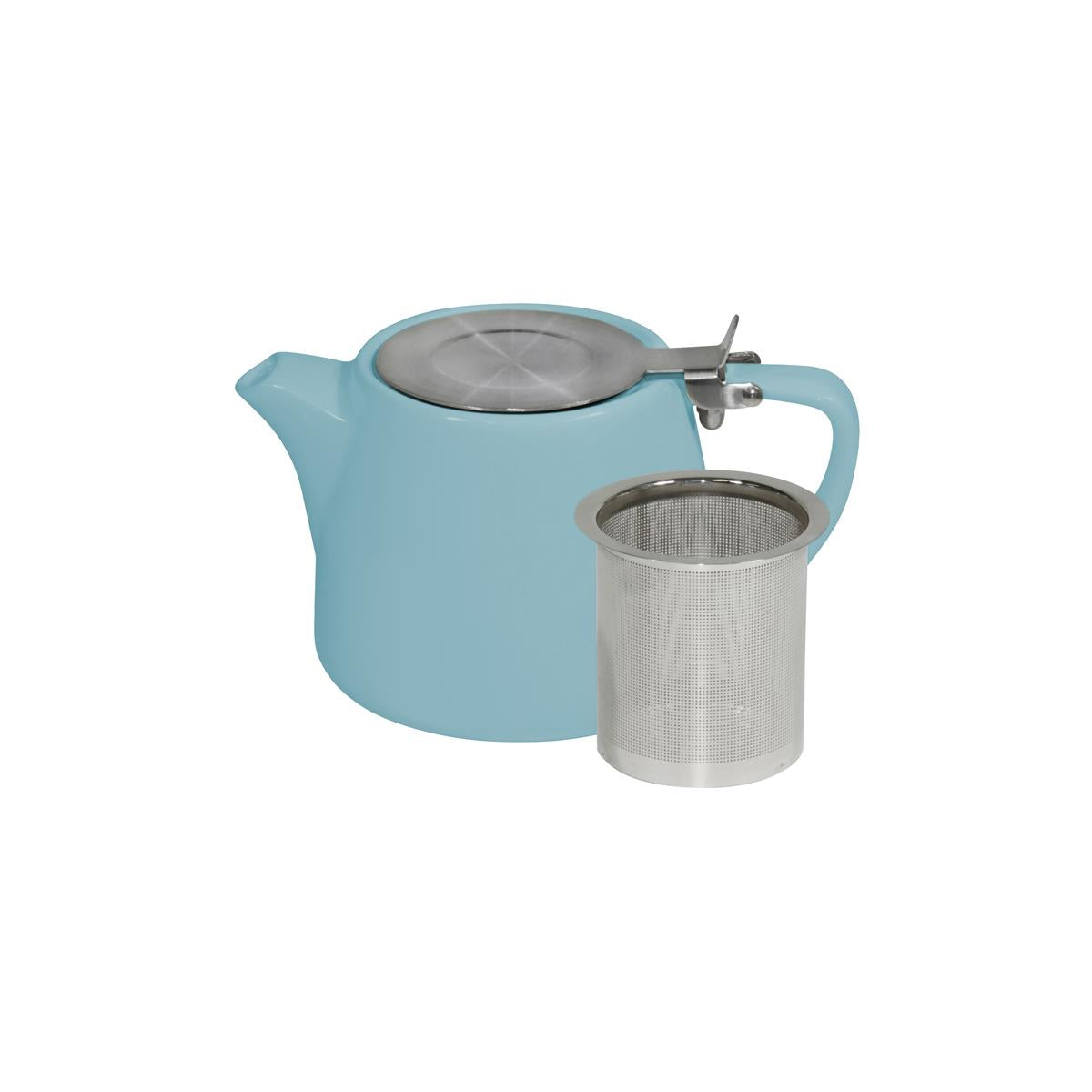 BW0660 - Brew-Maya Blue Stackable Teapot 500ml Ss Infuser/Lid (Sold in sets of 2)