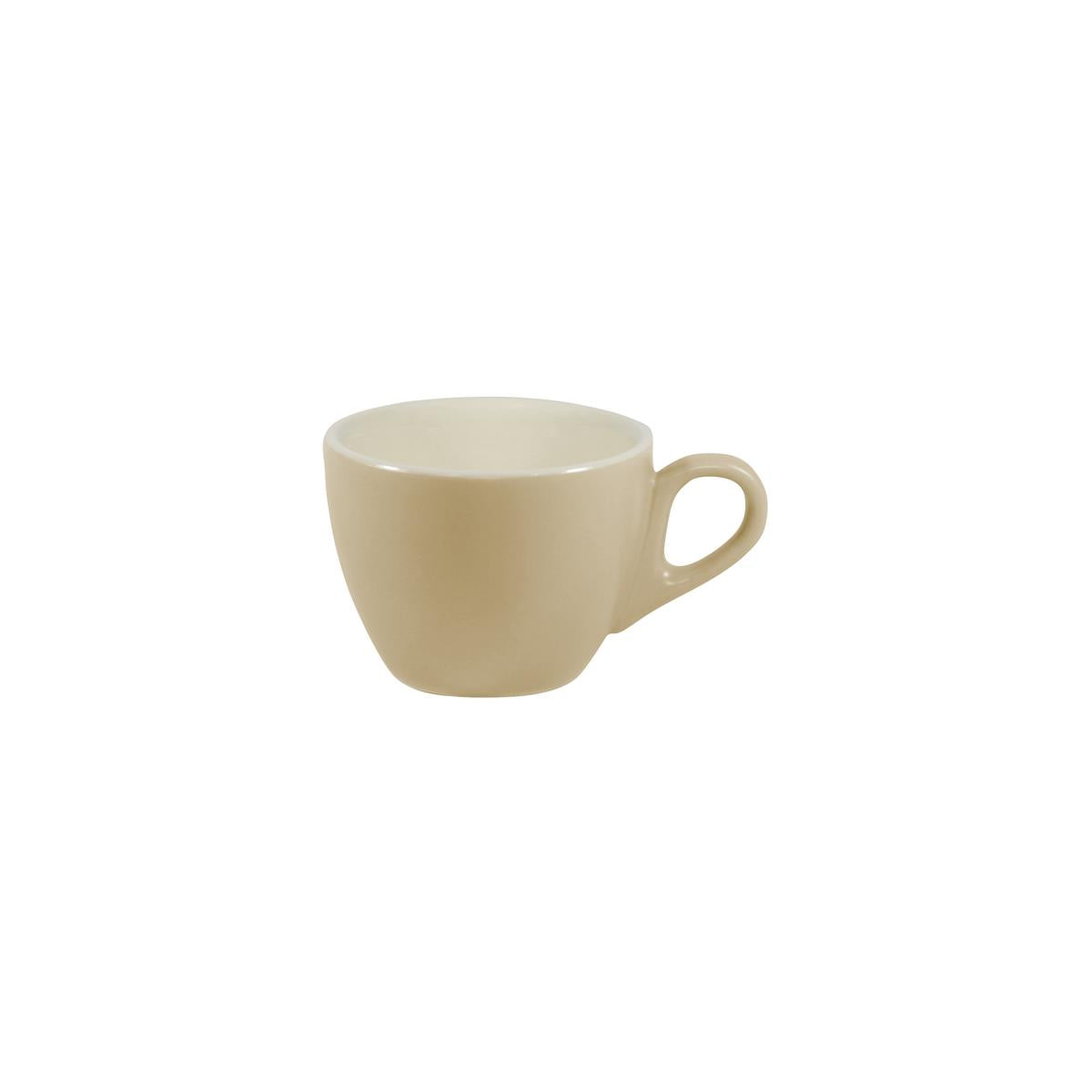 Brew-Harvest/White Matt Large Flat White Cup 220ml (Sold in sets of 6)