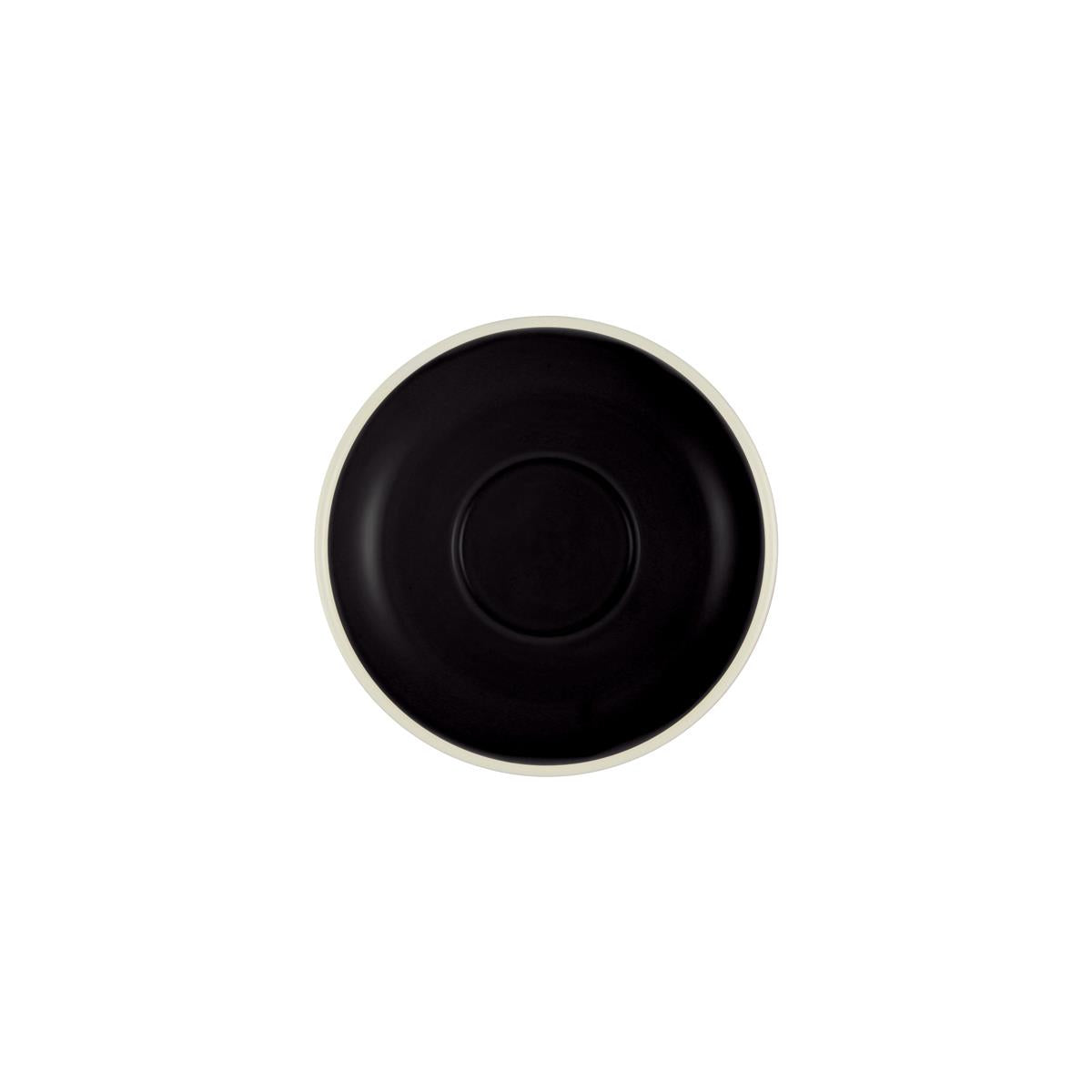 BW1005 - Brew-Onyx/White Espresso Saucer To Suit Bw1000 (Sold in sets of 6)