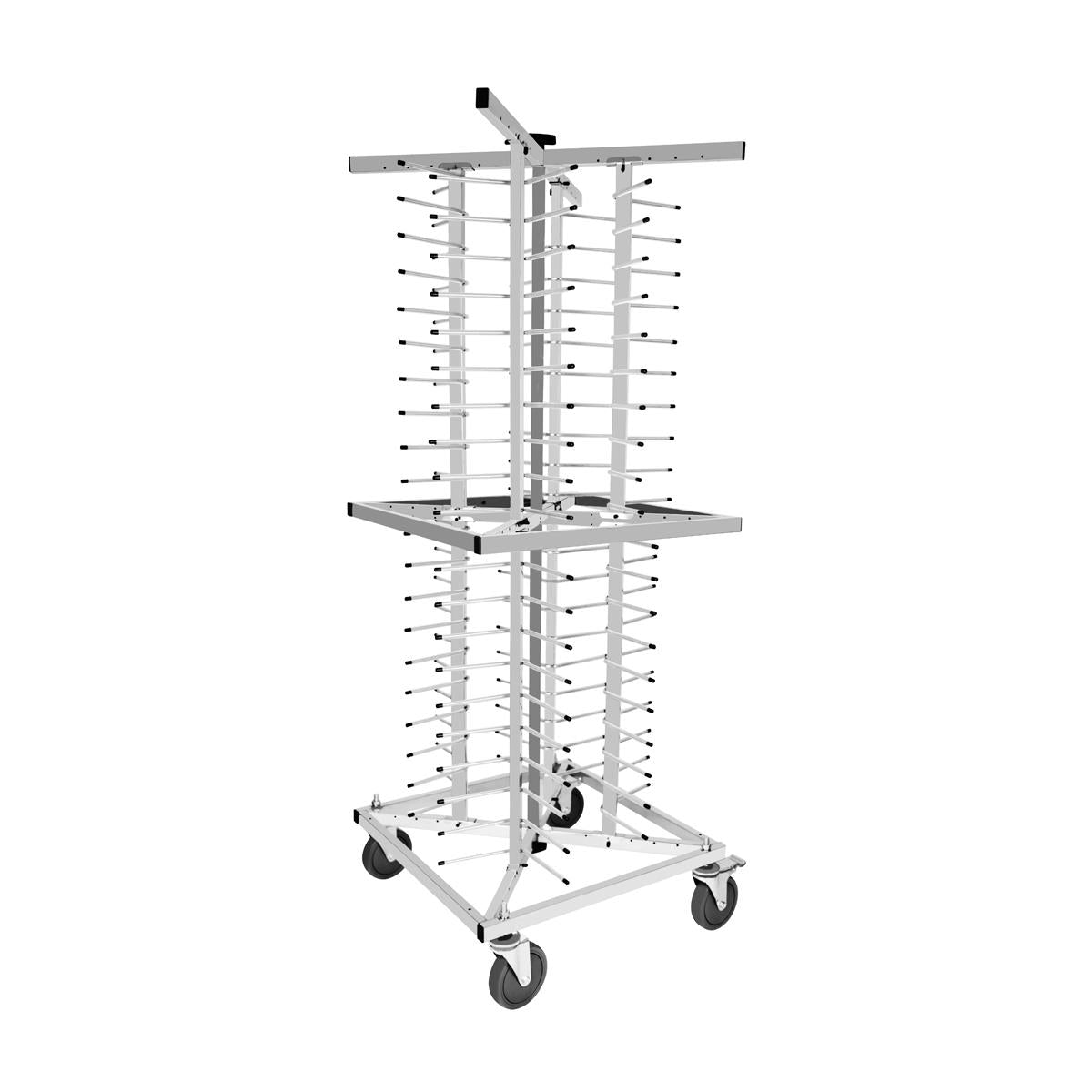 GN-603 - Chef Inox Plate Stacking Trolley 72 Plates 600x610x1610mm