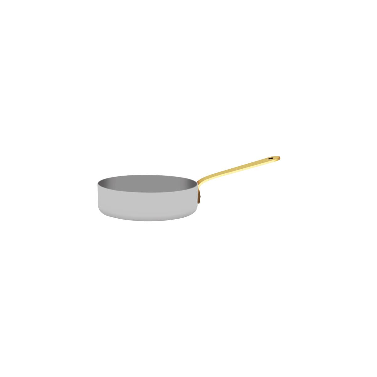 MINI-07917 - Chef Inox Miniature Frypan W/Brass Hdl 120x35mm18/10 (Sold in sets of 4)