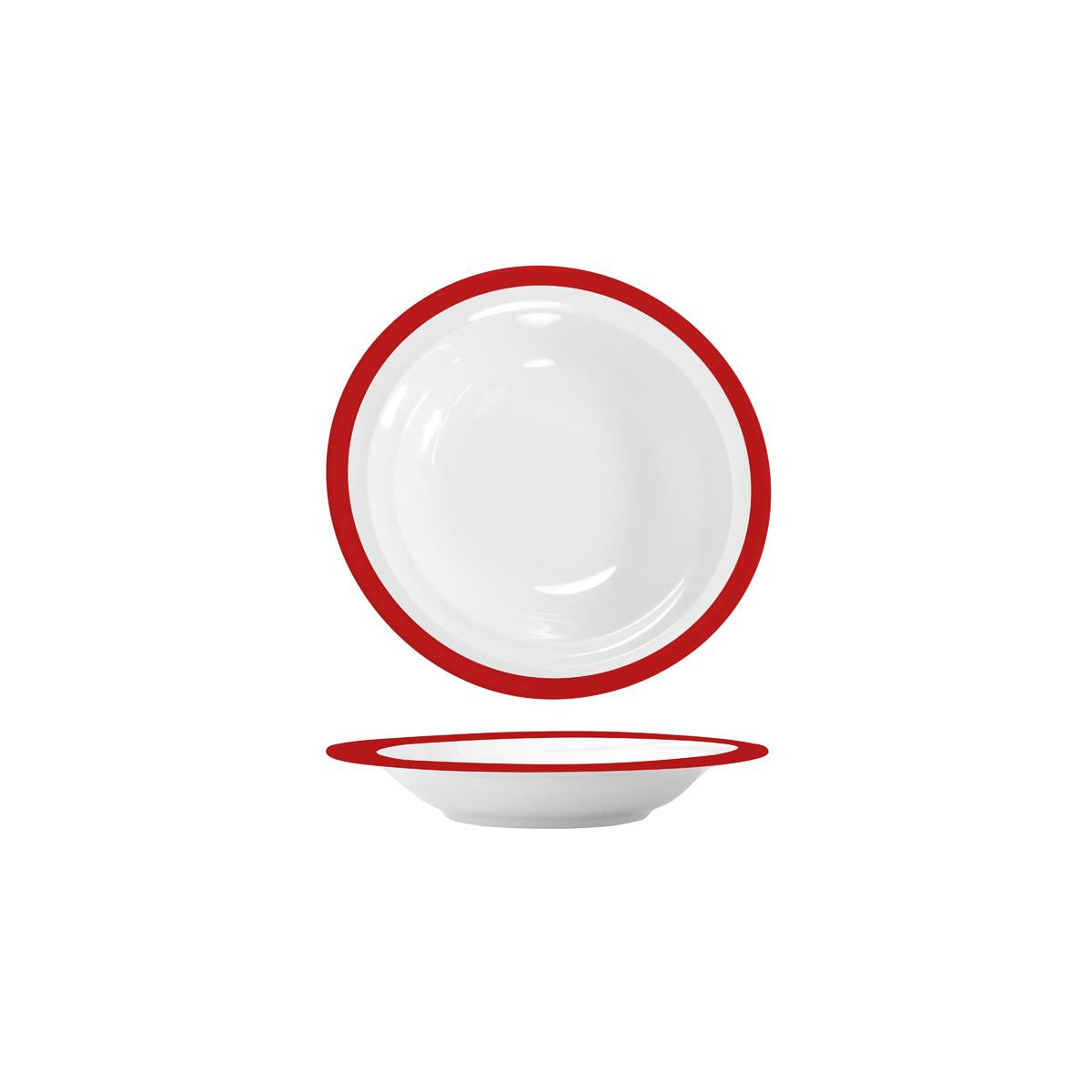 RPM9530RED - Maxadura Resonate-Round Bowl 238x45mm (M9511) Red Inner Band (Sold in sets of 12)