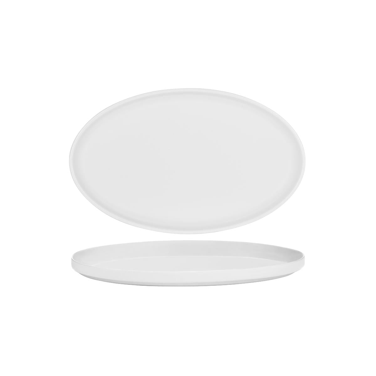 Serax Passe Partout Oval Plate 290x180x25mm Matt White (Sold in sets of 8)