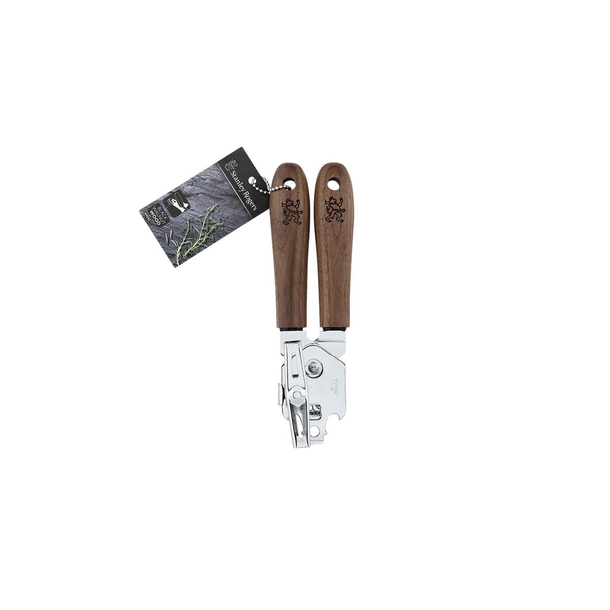 SR44042 - Stanley Rogers Can Opener-S/S W/Black Walnut Handle (Sold in sets of 12)
