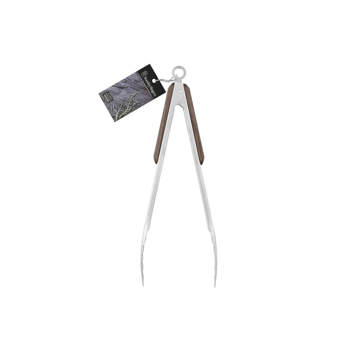 SR44044 - Stanley Rogers Tongs S/S Black Walnut Handle 230mm (Sold in sets of 12)