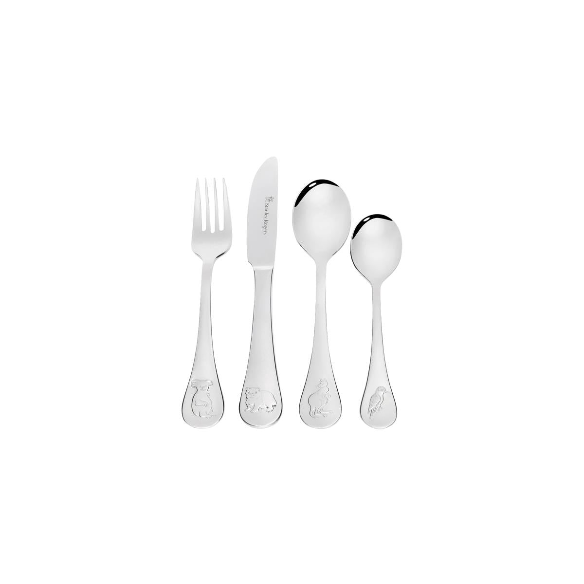SR50622 - Stanley Rogers Childrens Cutlery Australian Animals 4Pc Set
