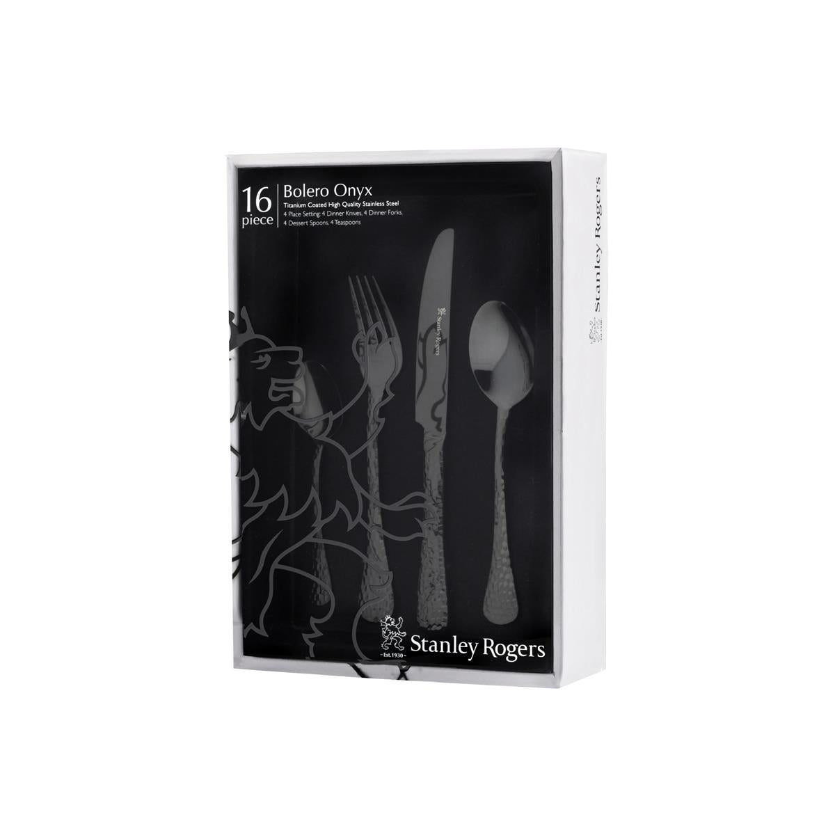 SR50859 - Stanley Rogers Bolero Onyx 16Pc Cutlery Set (Sold in sets of 6)