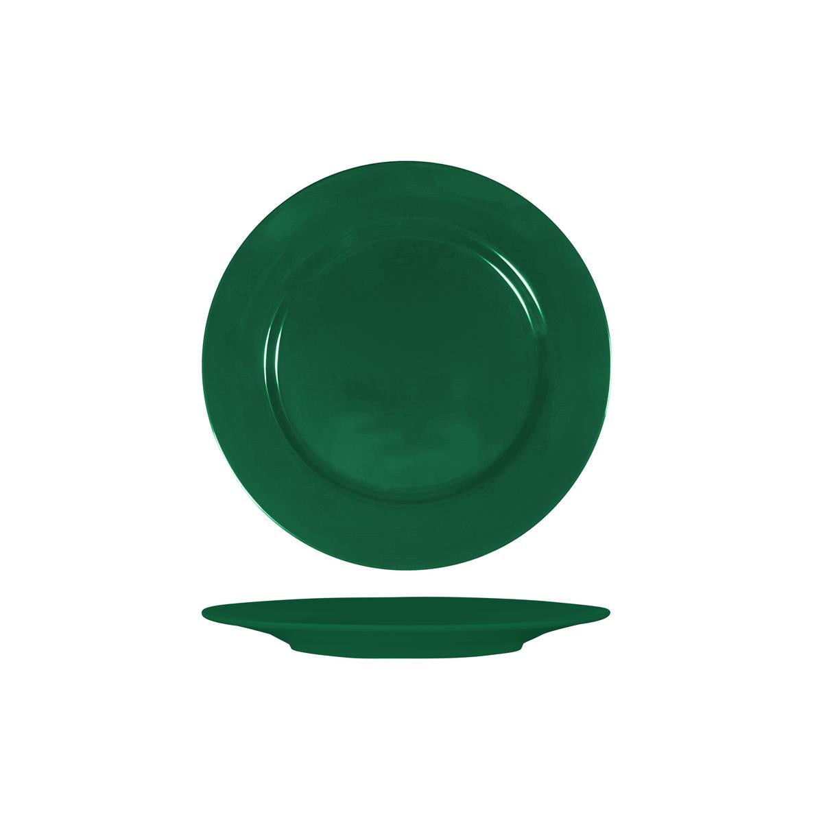 Superware Green Green Round Plate Rim 230Mm (Sold in sets of 6)