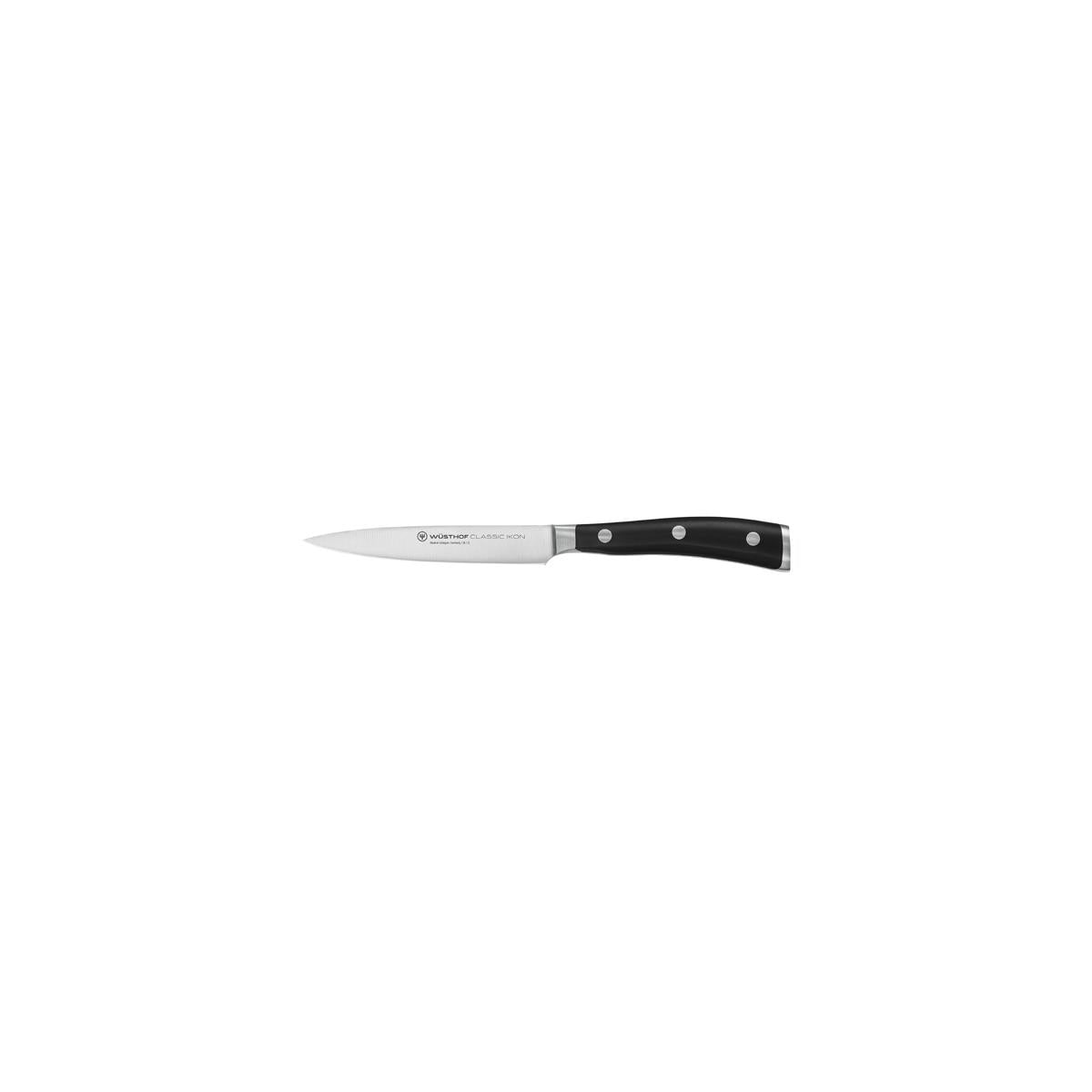 28001 - Wusthof Classic Ikon Black Utility Knife 120mm (1040330412W)