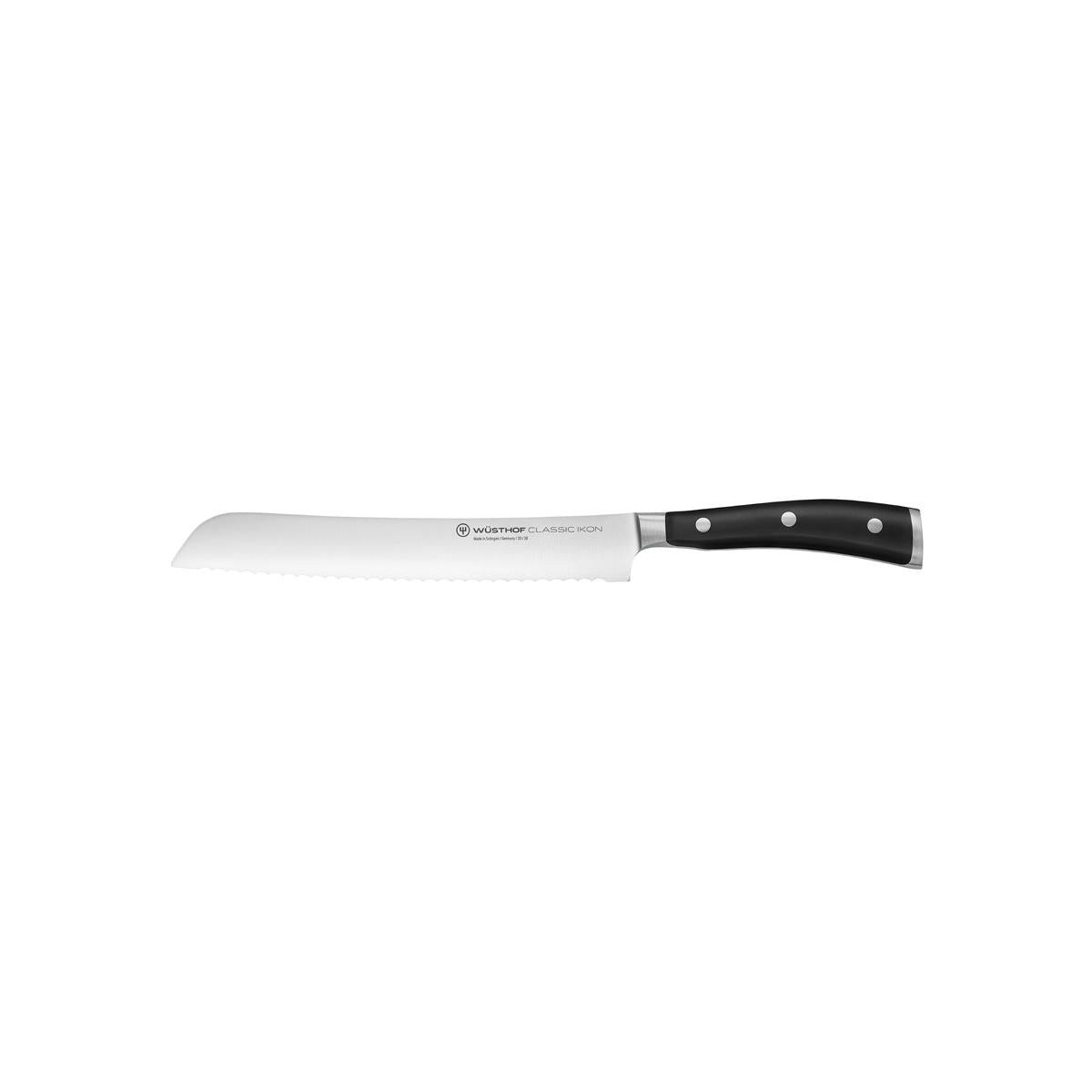 28011 - Wusthof Classic Ikon Black Bread Knife 200mm (1040331020W)
