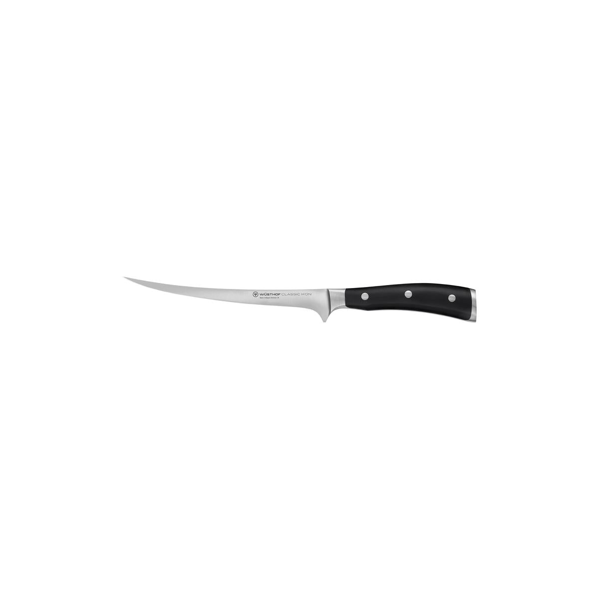 Wusthof Classic Ikon Black Fillet Knife 180mm (1040333818W)