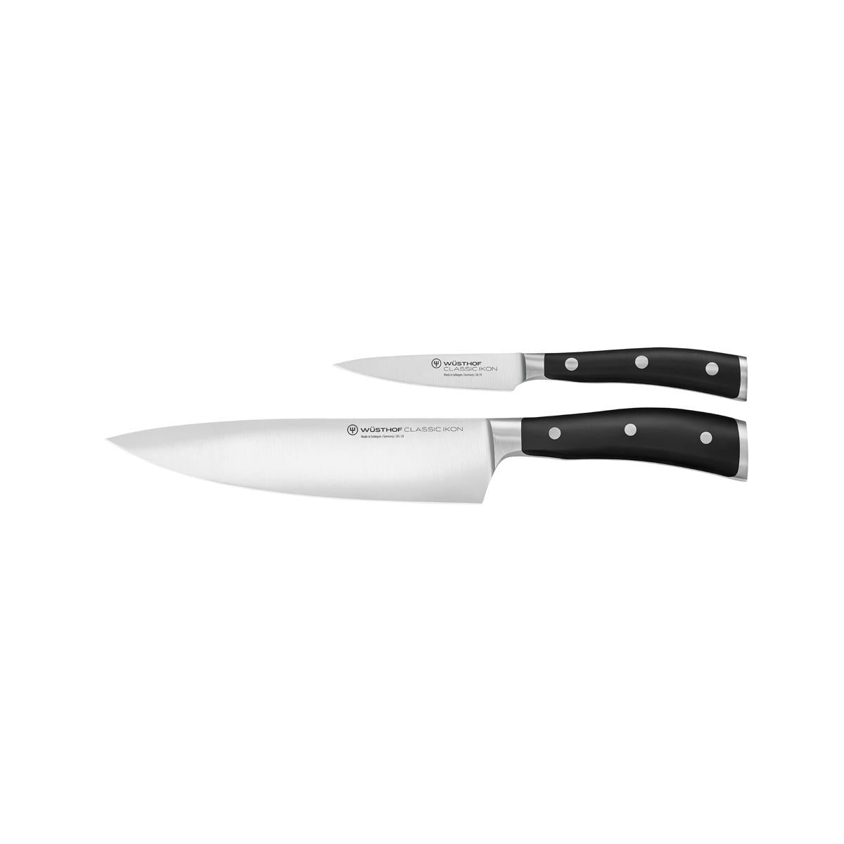 28021 - Wusthof Classic Ikon Black Knife Set 2 Piece (1120360205W)