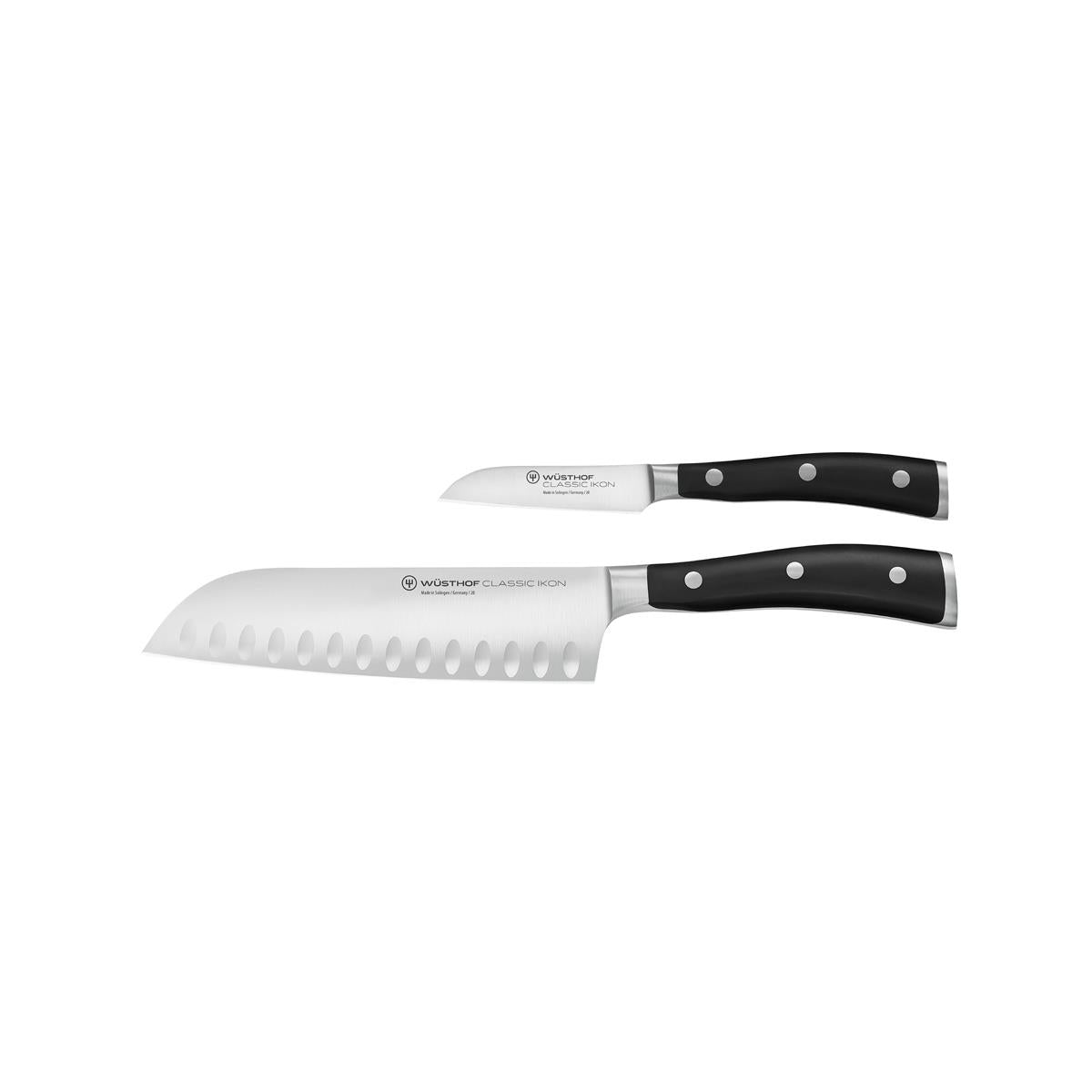 28023 - Wusthof Classic Ikon Black Knife Set 2 Piece (1120360201W)