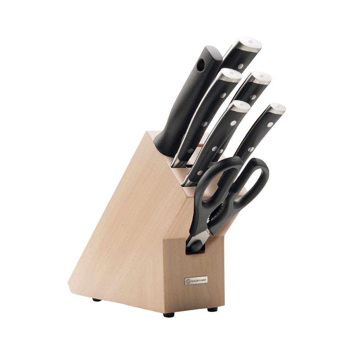 28035 - Wusthof Classic Ikon Black Knife Block Set 8Pc (1090370702W)