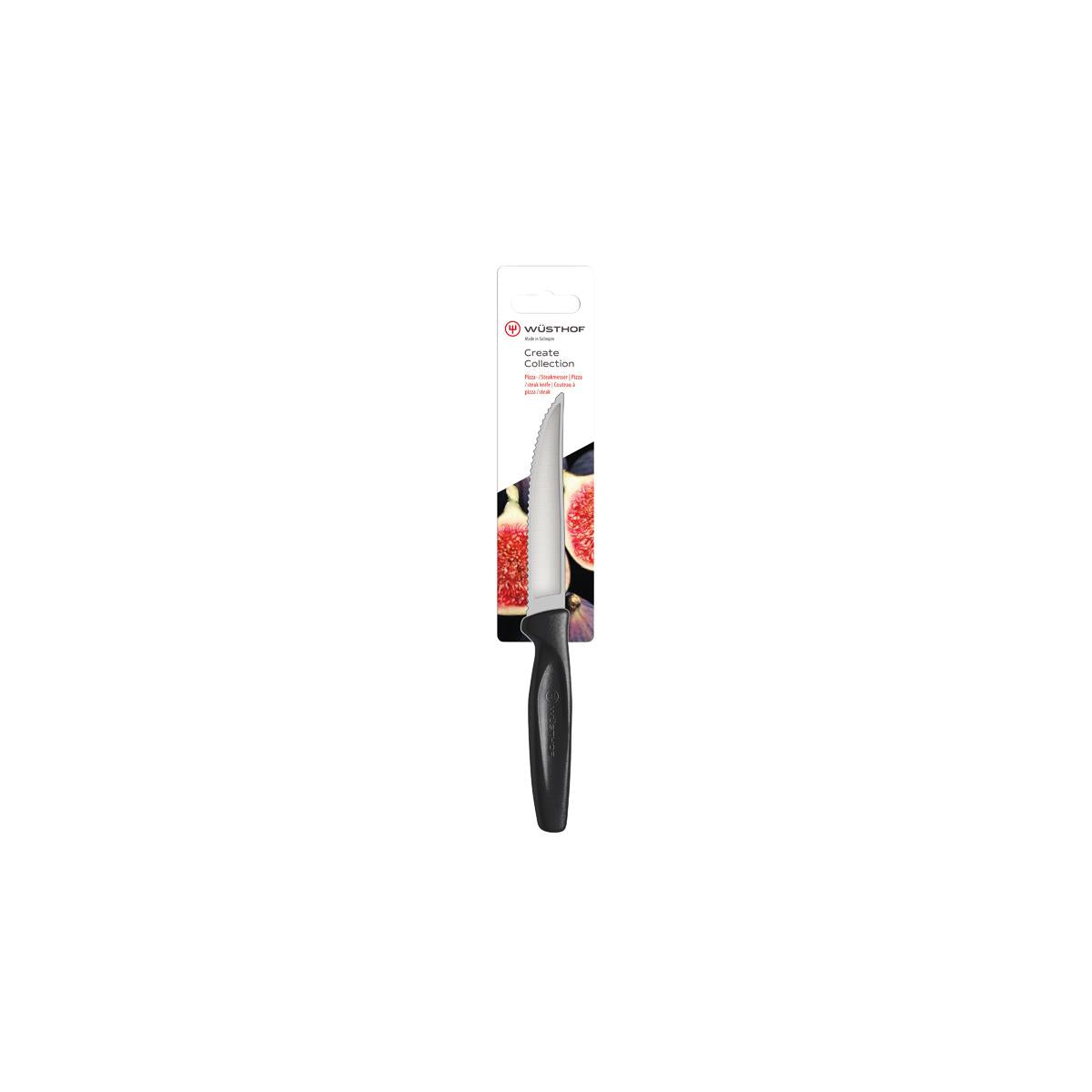 28480 - Wusthof Create Steak Knife 100mm Blk Hangsell (1145300510W)