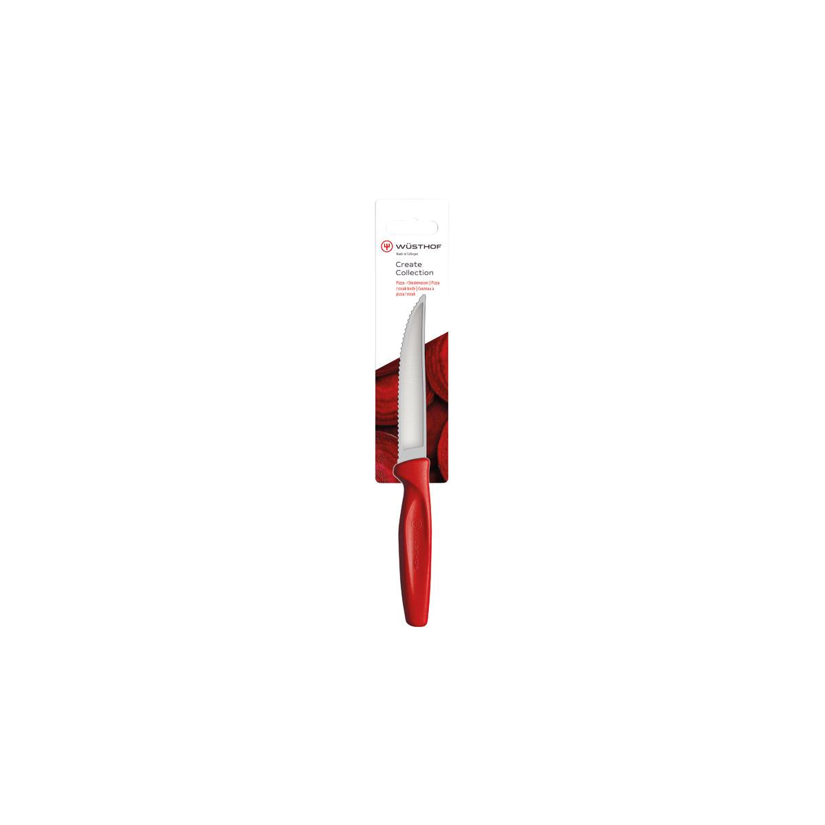 Wusthof Create Steak Knife 100mm Red Hangsell (1145302510W)