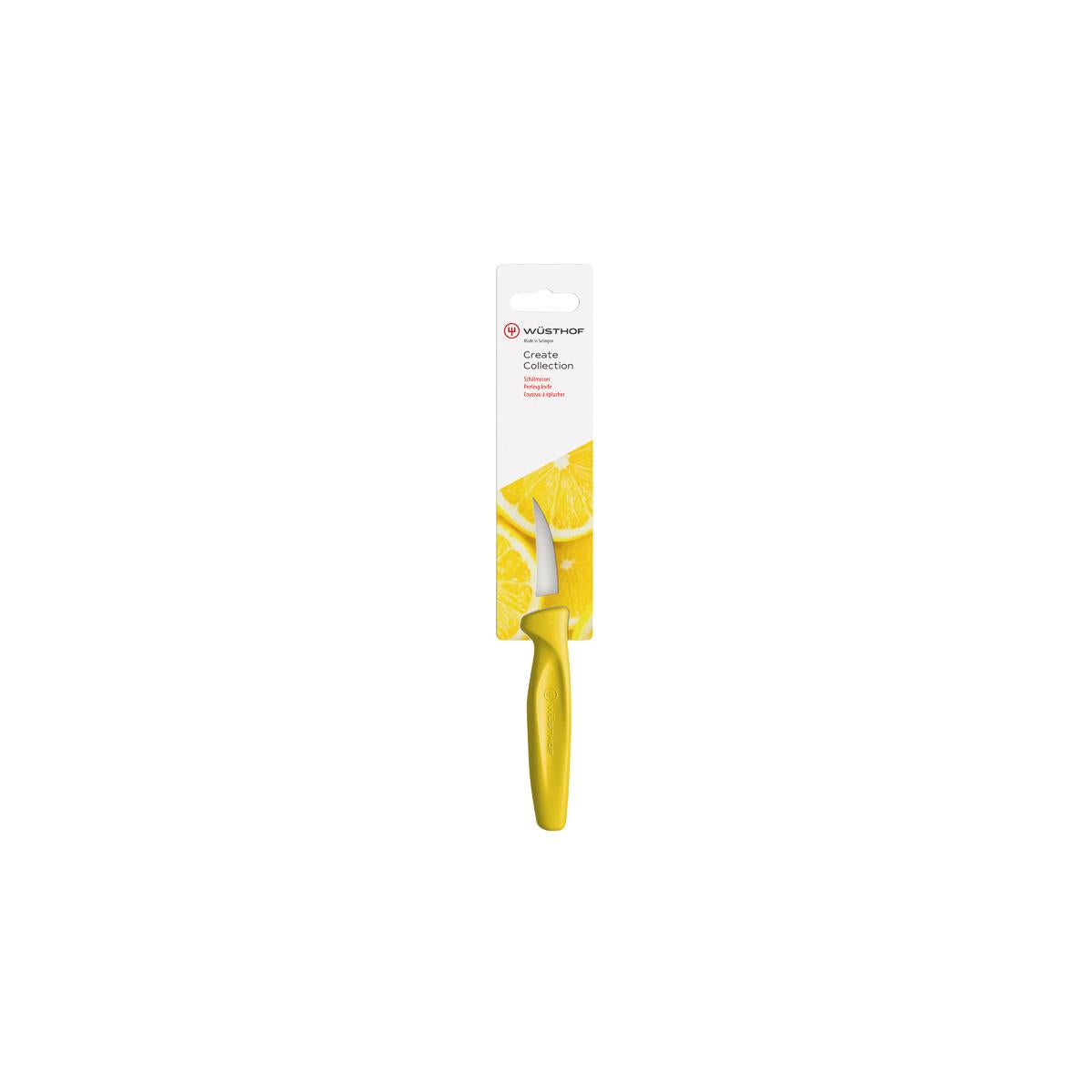 28494 - Wusthof Create Peeling Knife 60mm Yellow H/Sell (1145308106W