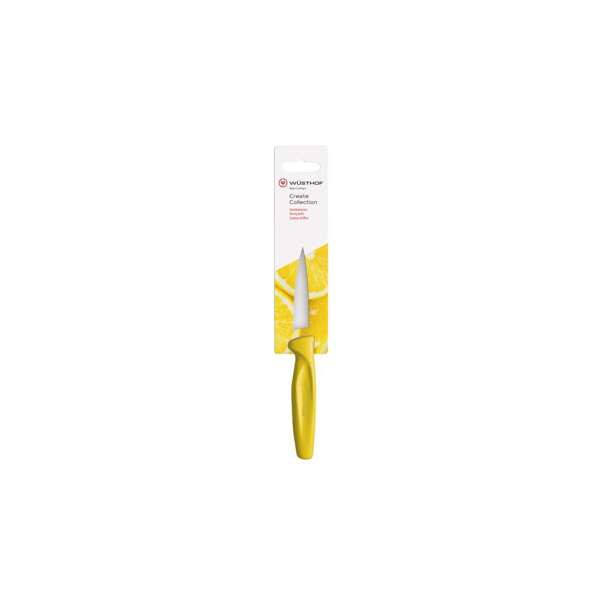 Wusthof Create Paring Knife 80mm Yellow H/Sell (1145308208W)