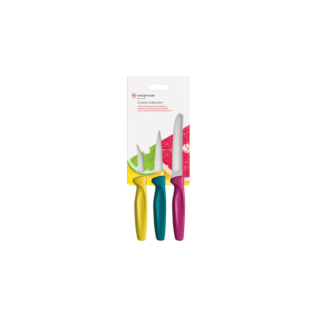 Wusthof Create Paring 3Pk Multi Coloured H/Sell (1145370302W