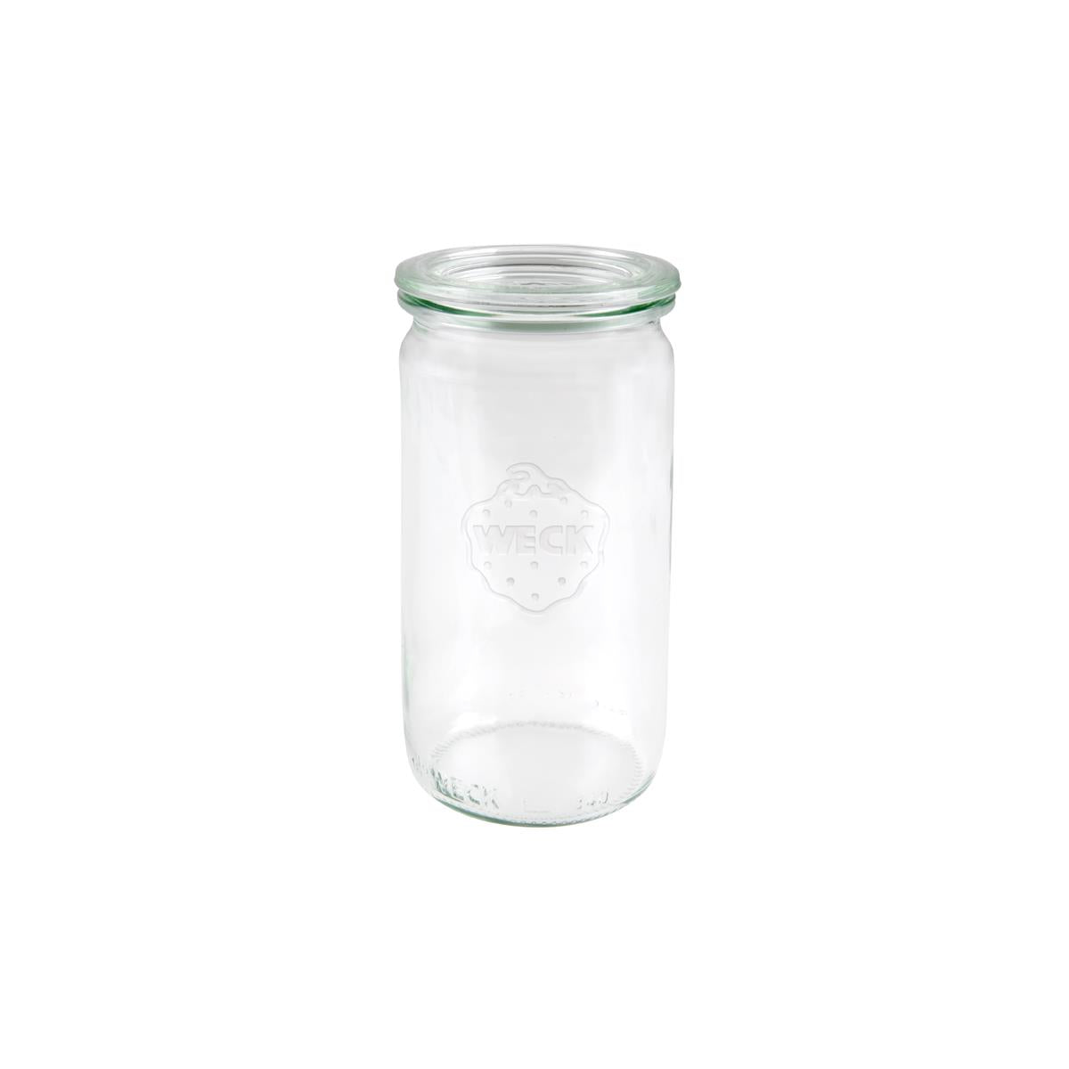 82384 - Weck Cylinder Glass Jar W Lid (Sold in sets of 12)
