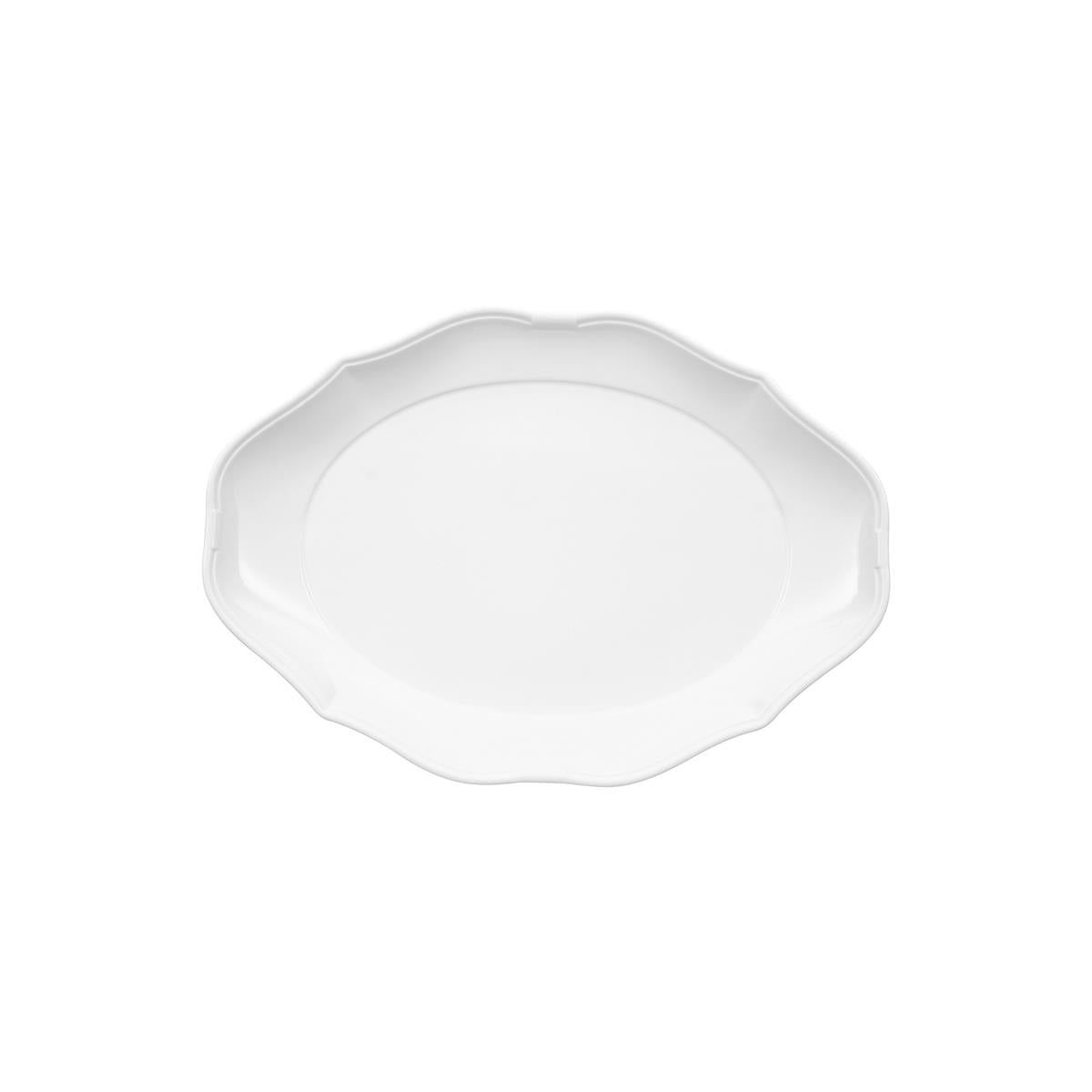 VB16-3318-2710 - Villeroy and Boch La Scala Oval Plate W/Rim White (Sold in sets of 6)