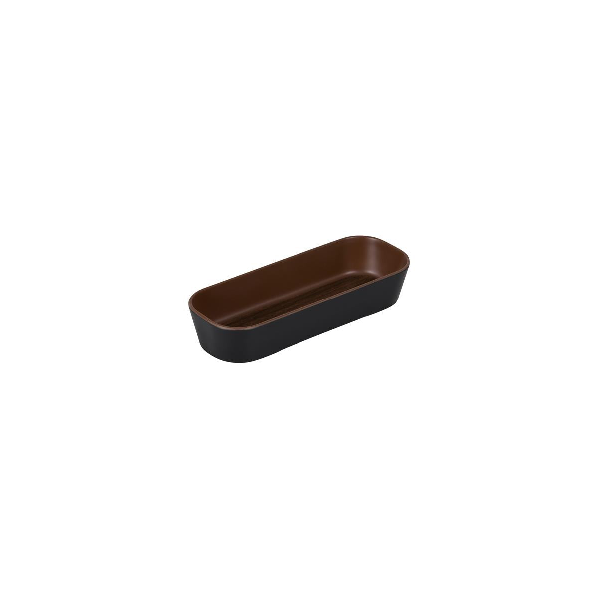 46396 - Zicco Melamine Inroom Bento Rect Insert Wnt/Bl 175x67x32.5mm (Sold in sets of 30)