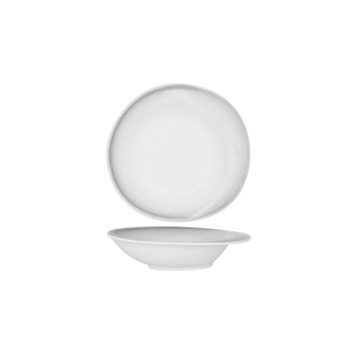 Tablekraft Bistro Organic Flared Bowl 232x220mmfrosted Steel (Sold in sets of 3)