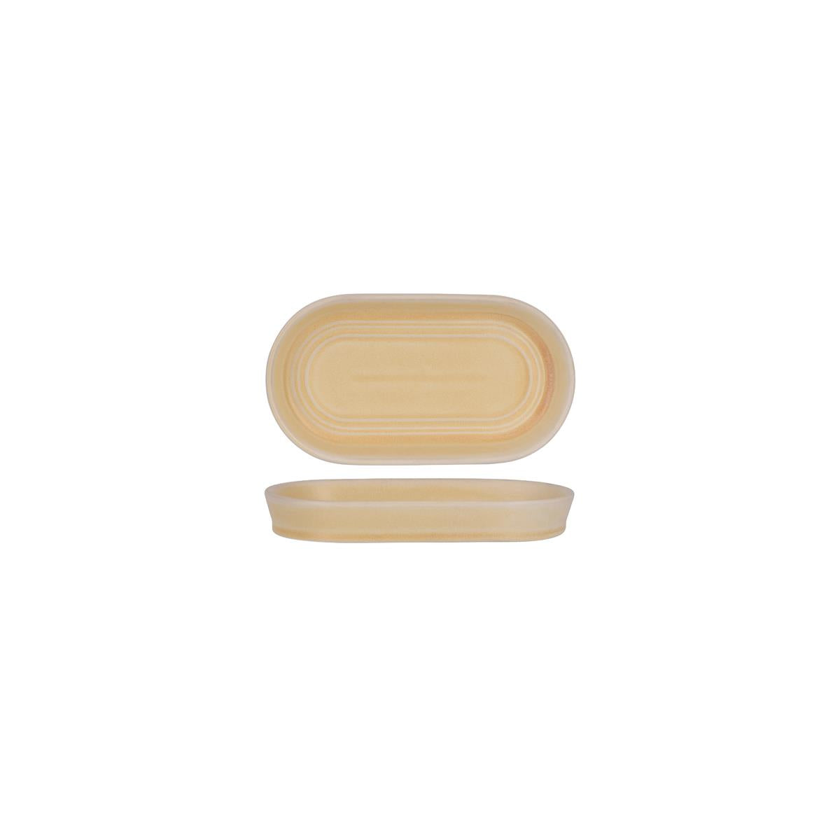 Tablekraft Urban Loft Oval Platter Sandstone (Sold in sets of 4)