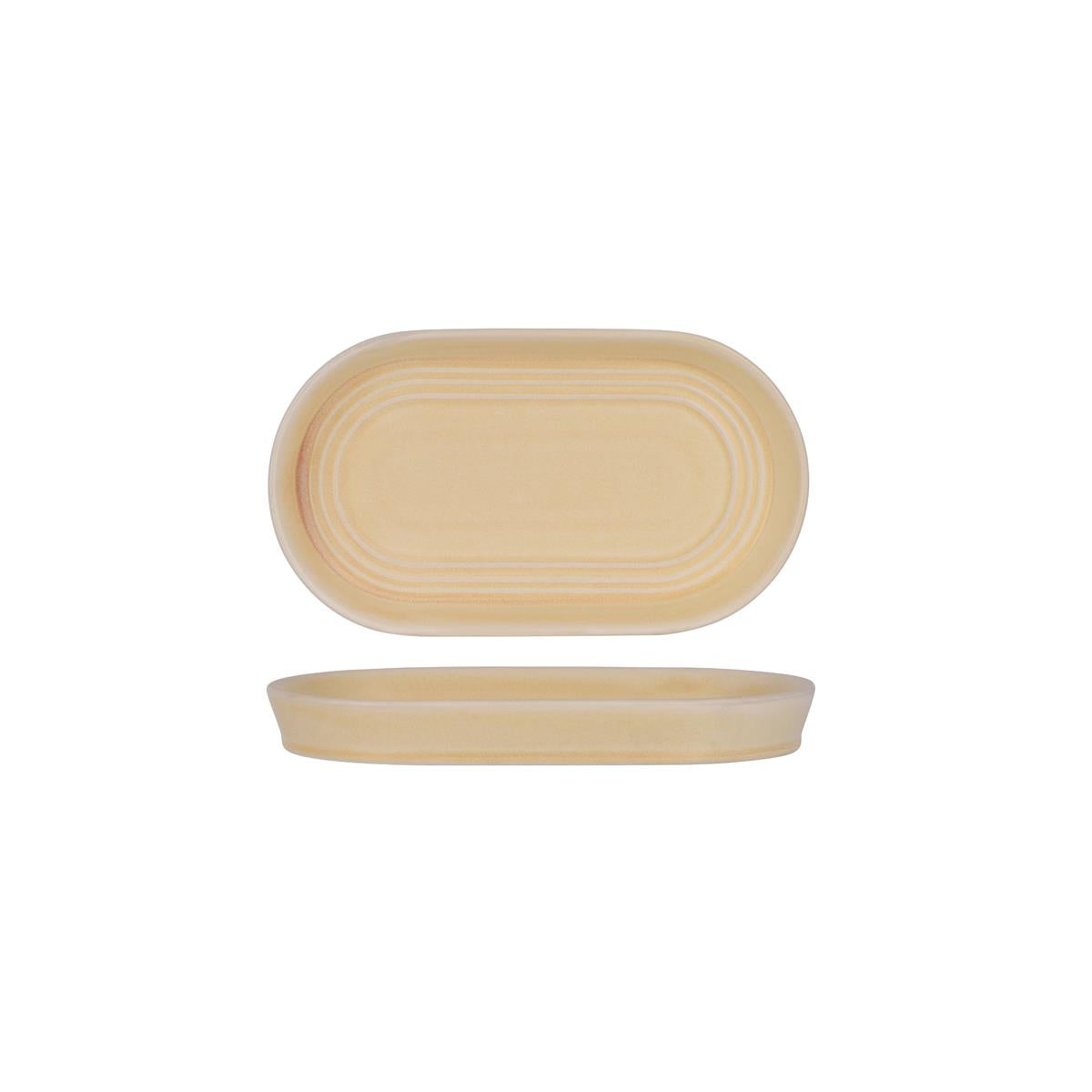 Tablekraft Urban Loft Oval Platter 240X137X27Mm Sandstone