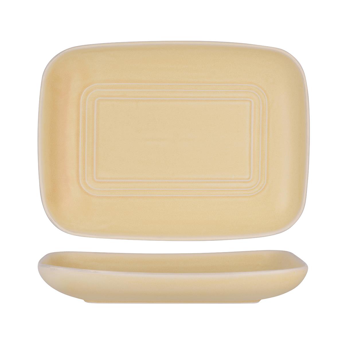 906050 - Tablekraft Urban Loft Rect Server 365x265x55mm Sandstone (Sold in sets of 2)