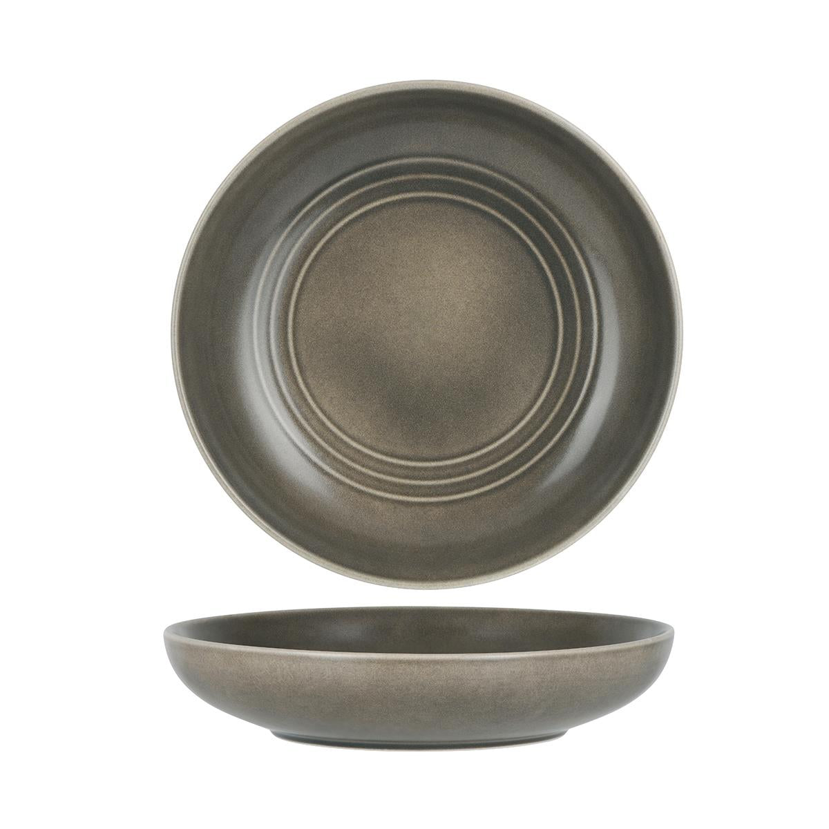 Tablekraft Urban Loft Round Serve Bowl 270x55mm Frost Grey (Sold in sets of 2)