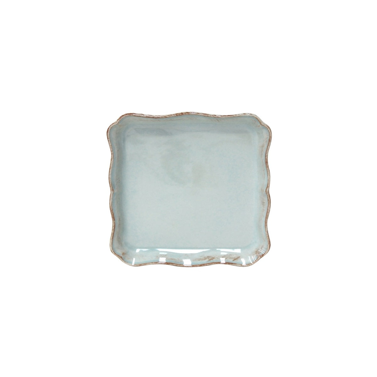 300066 - Costa Nova Alentejo Sqr Tray 210x207x28mm Turq (Jp211-Trq) (Sold in sets of 2)