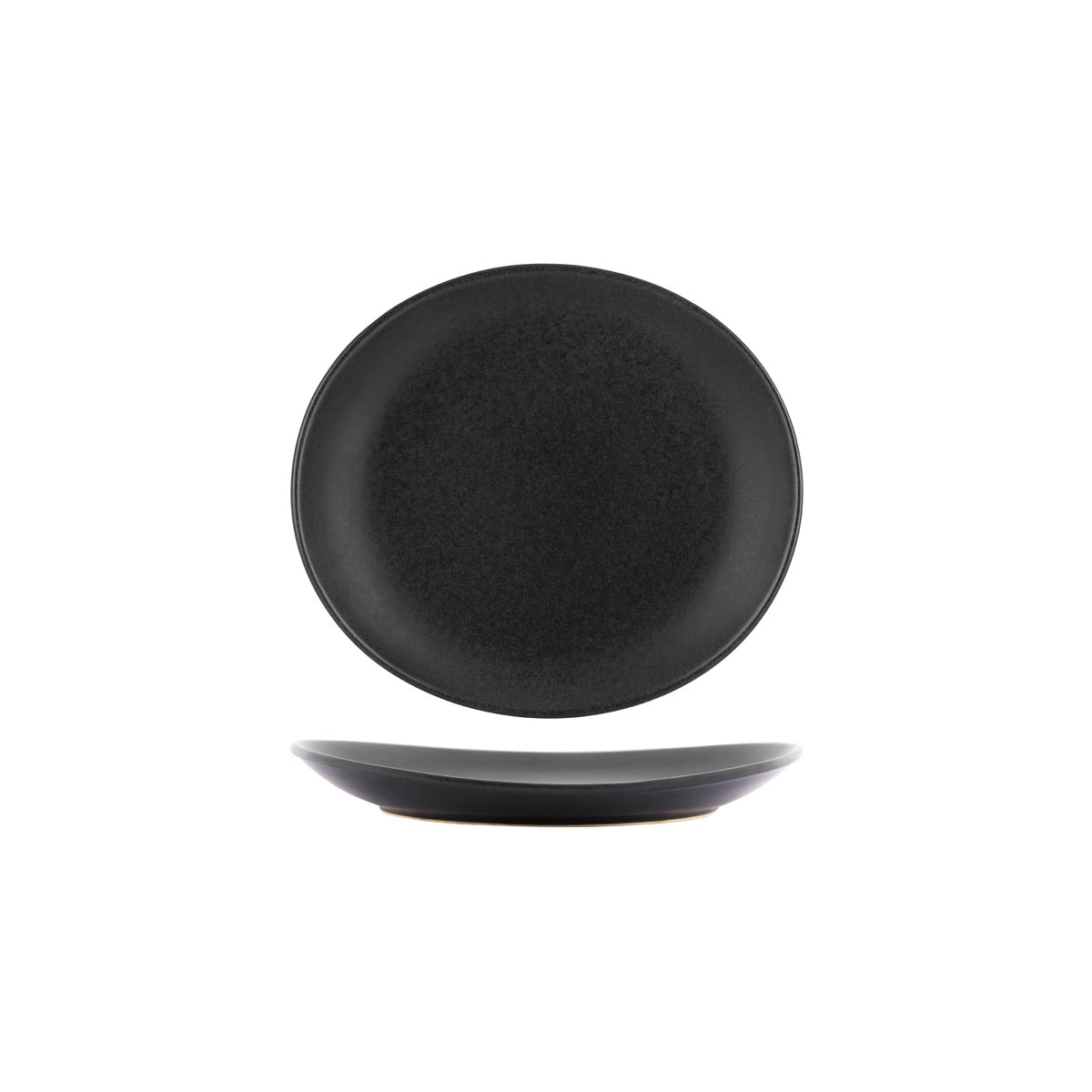 Tablekraft Artistica Oval Coupe Plate Slate (Sold in sets of 4)