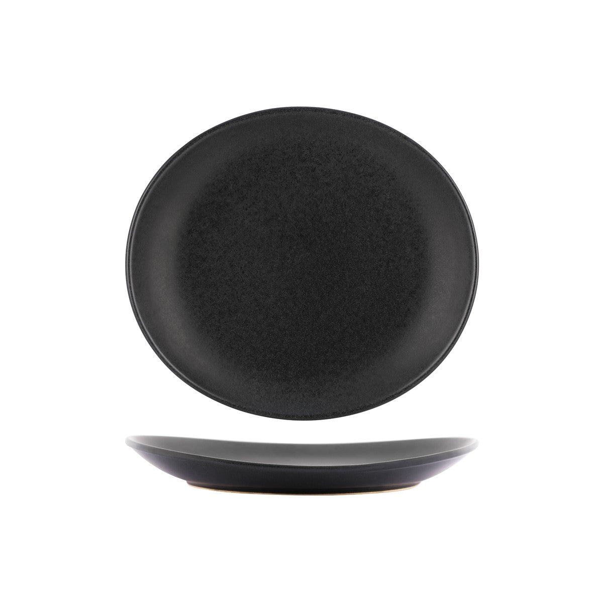 Tablekraft Artistica Oval Coupe Plate Slate (Sold in sets of 4)