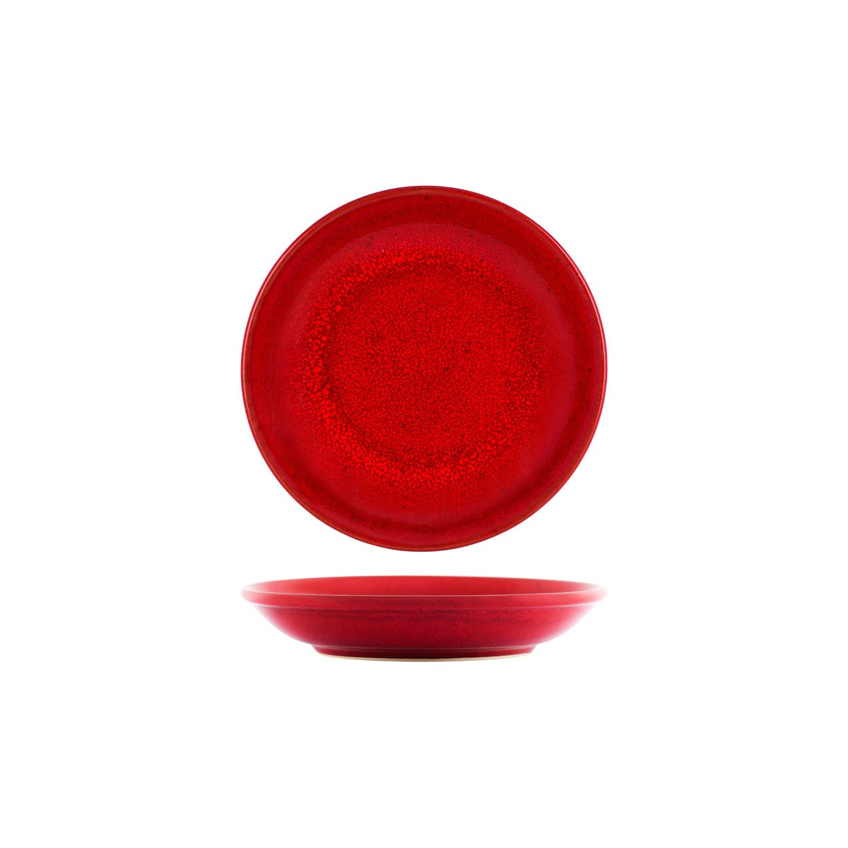 Tablekraft Artistica Round Coupe Plate 210x30mm Reactive Red (Sold in sets of 4)