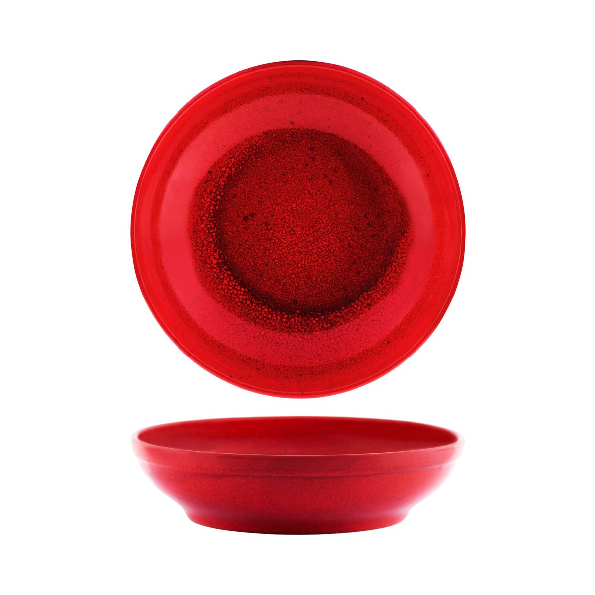 Tablekraft Artistica Round Bowl Flared 230x55mm Reactive Red (Sold in sets of 2)