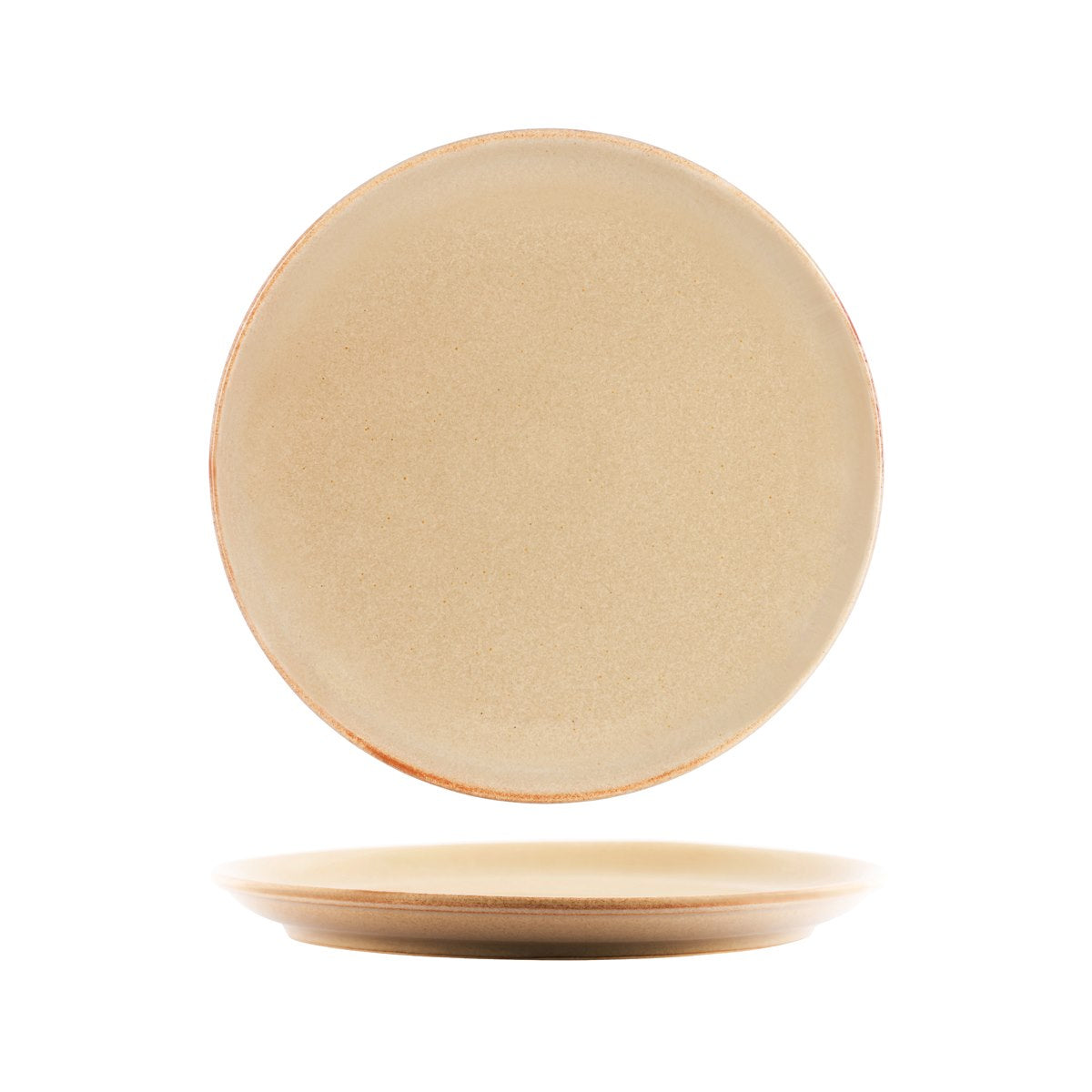 Tablekraft Artistica Round Plate Rolled Edge-Flame (Sold in sets of 4)