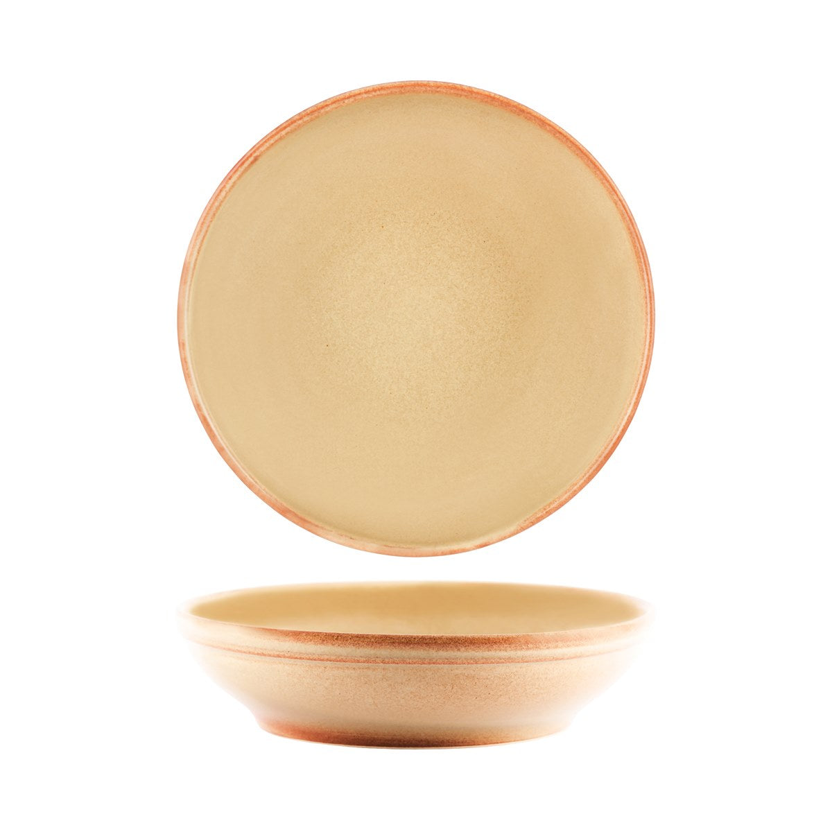 98347 - Tablekraft Artistica Round Bowl Flared 230x55mm Flame (Sold in sets of 2)